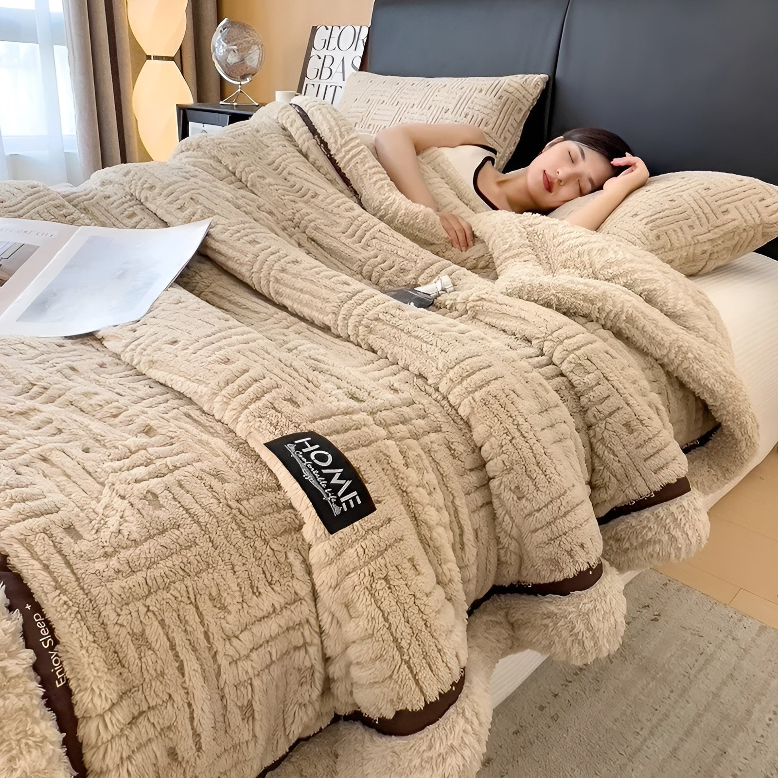 Mykt Fleecepledd – Varmt og Pustende | Perfekt for Sofa og Seng