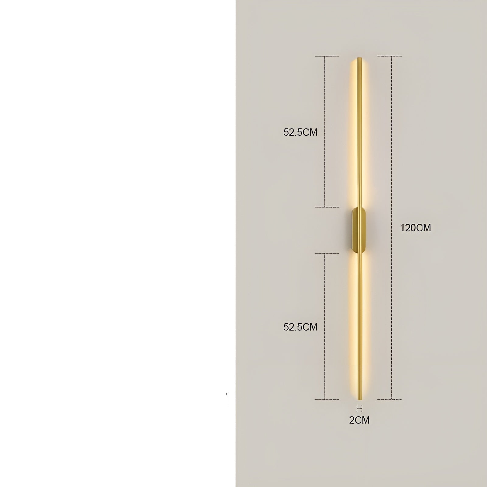 Lang Led-Vegglampe – Moderne Og Dekorativ | Perfekt For Soverom, Stue Og Gang