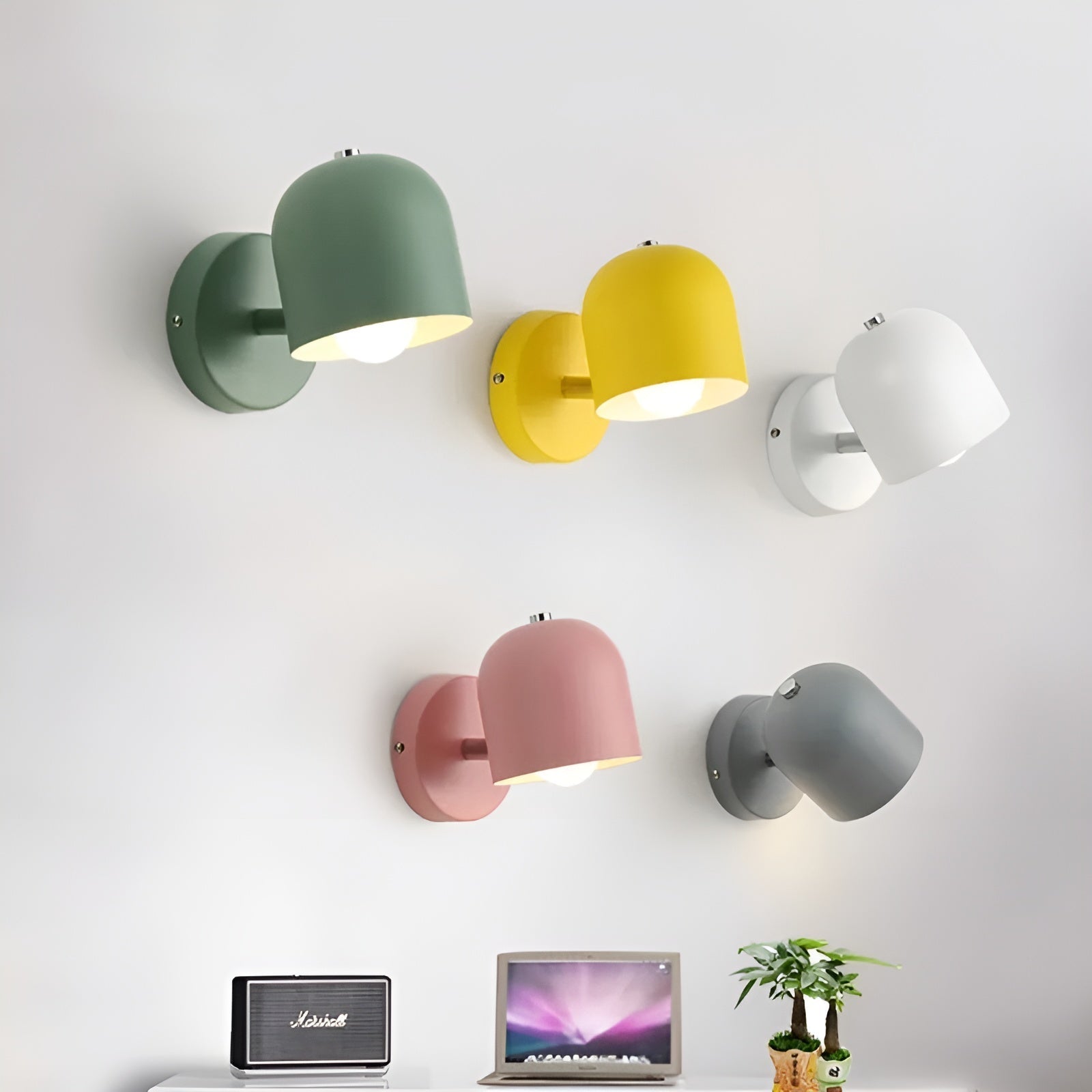 Enkel Vegglampe I Jern - Moderne Og Elegant | Perfekt Til Soverom Og Gang