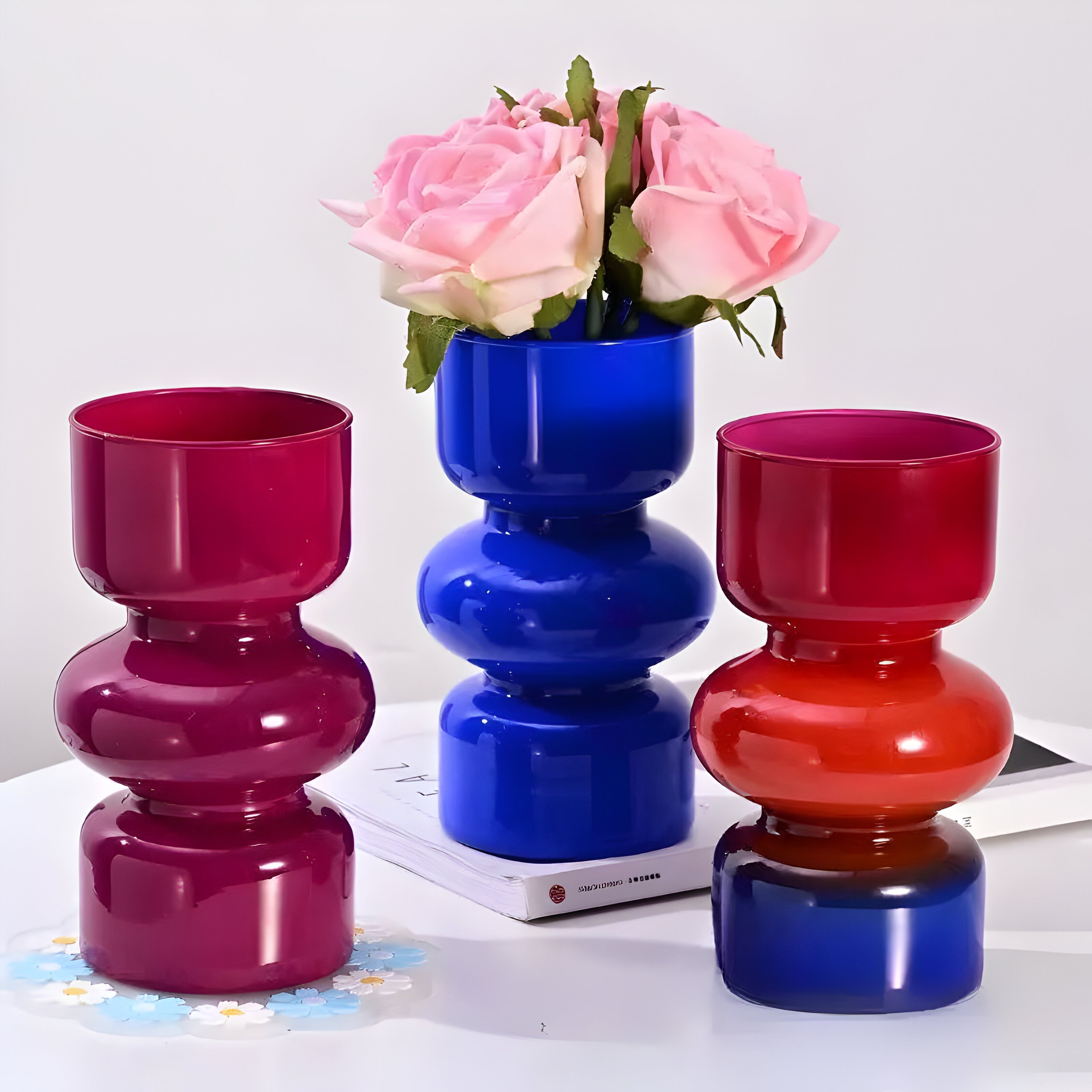 Glass Hydroponisk Vase – Retro Blomsterpotte for Hjemmeinnredning