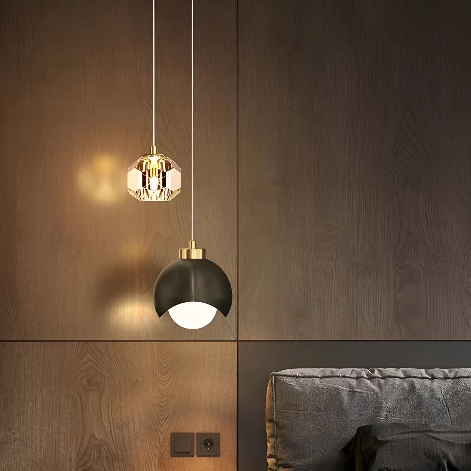 Krystall-pendellampe – Elegant Skandinavisk Design | Perfekt for Stue, Soverom og Spisestue