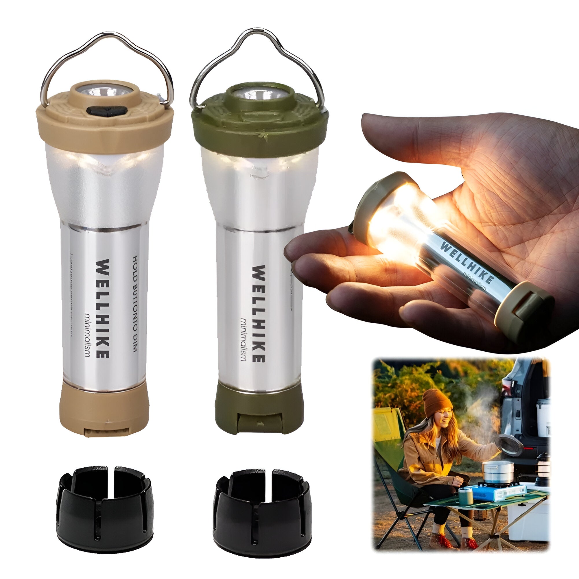 Røvna – Led Campinglys Med Magnetisk Base