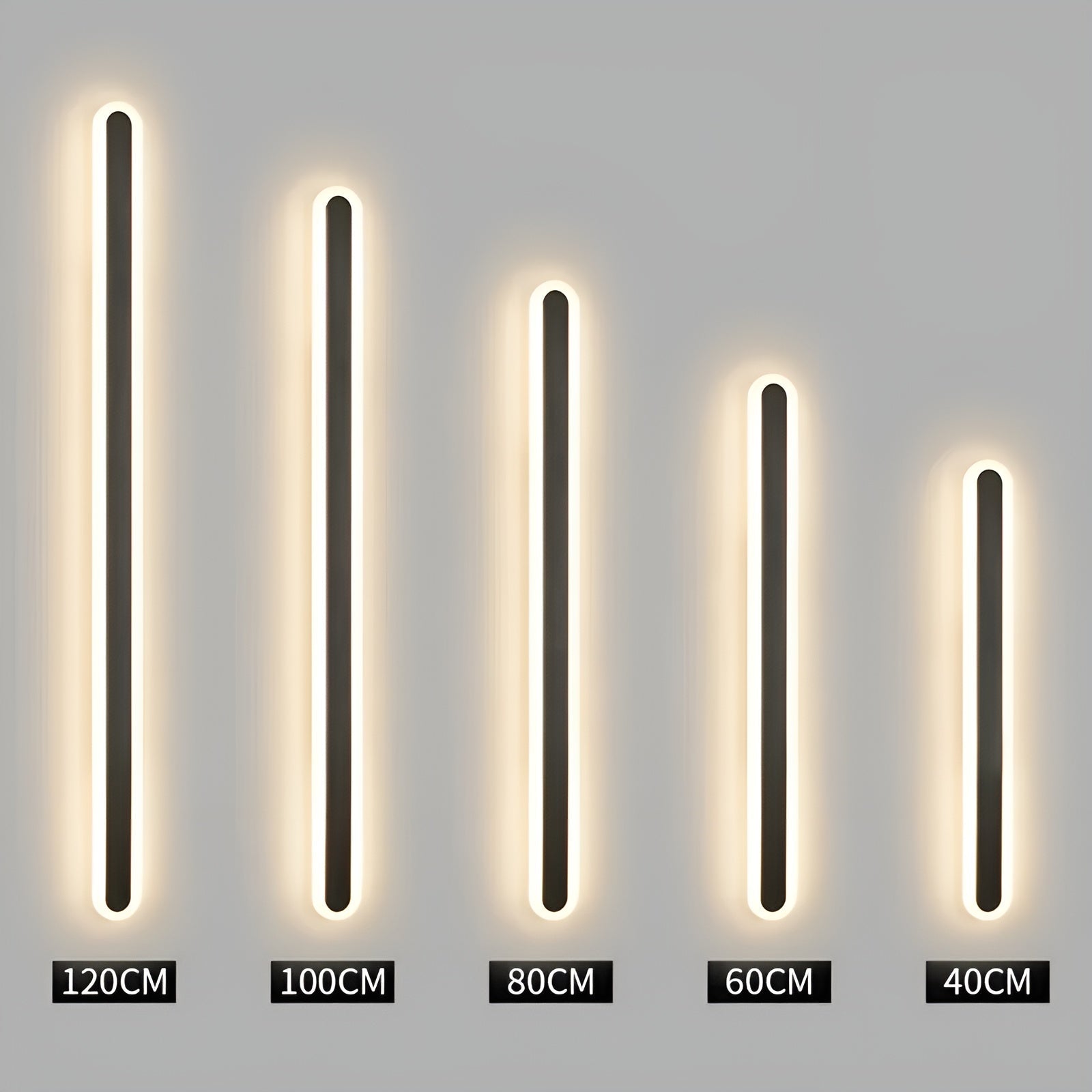 Vegglampe i Skandinavisk Stil – Slank og Elegant LED-lampe | Ideell for Soverom, Stue og Gang