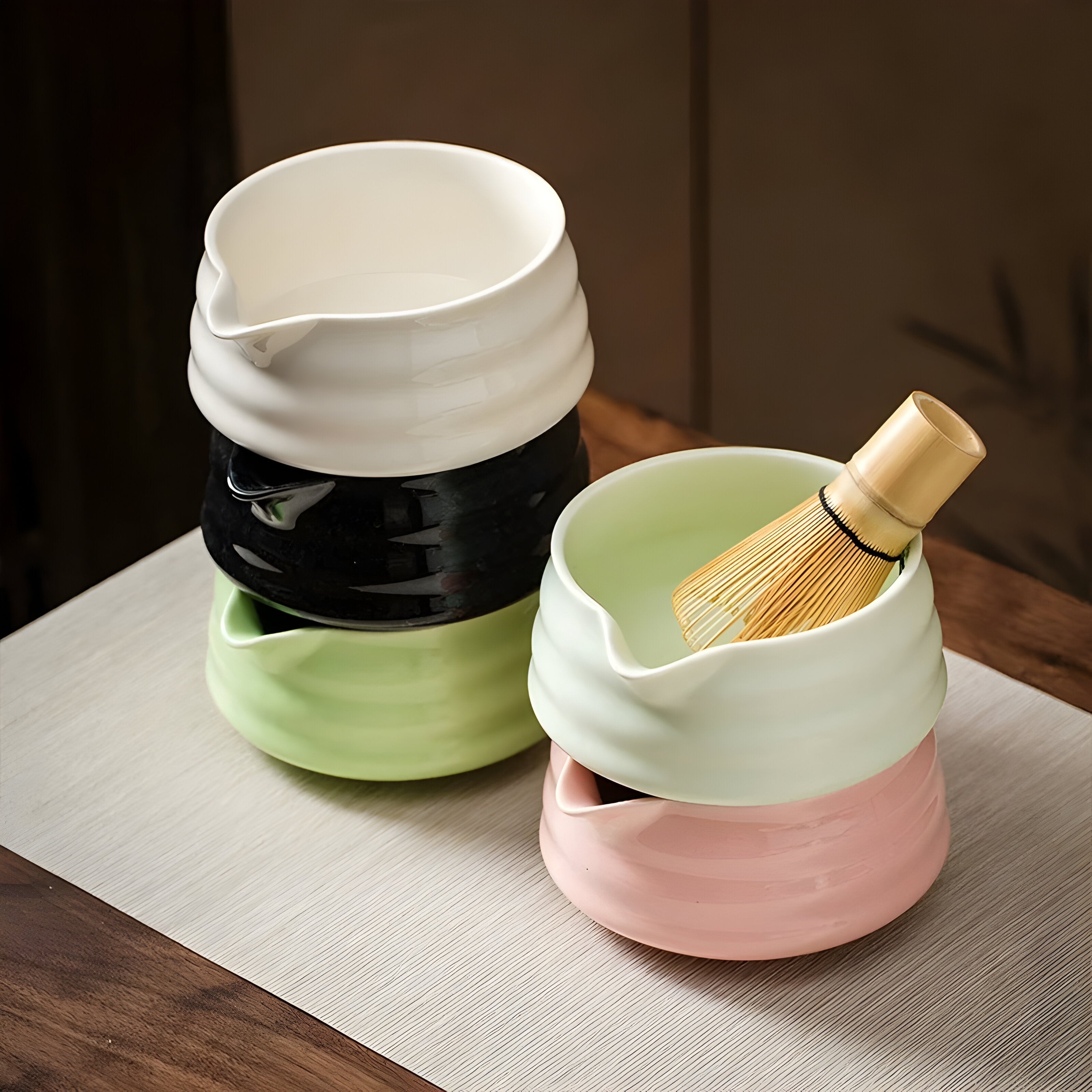 Matcha Keramikk Sett – Tradisjonell Japansk Te-seremoni