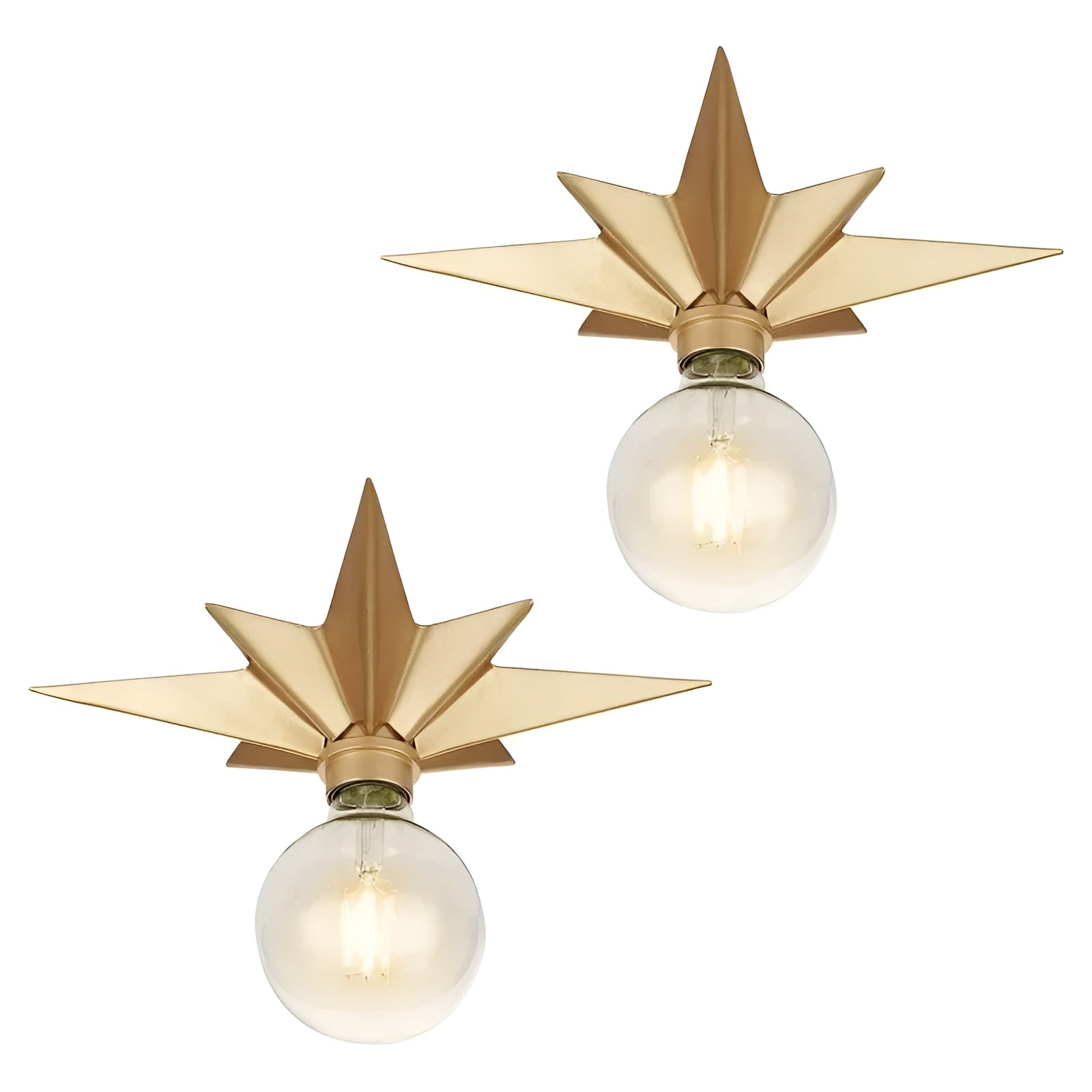 Stjerneformet LED-Vegglampe – Moderne og Dekorativ | Stemningsfull Belysning for Hjemmet - Lysarmaturer for vegg