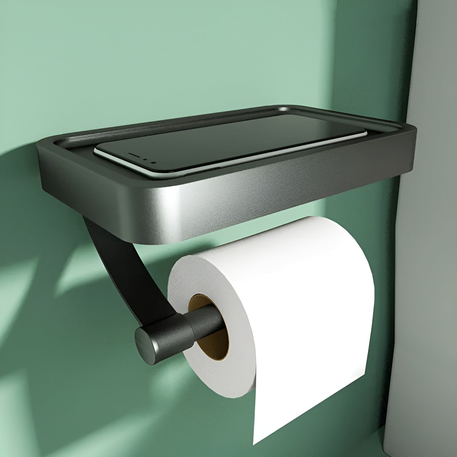 Toalettpapirholder – Selvklebende og Uten Boring | Perfekt for Moderne Baderom