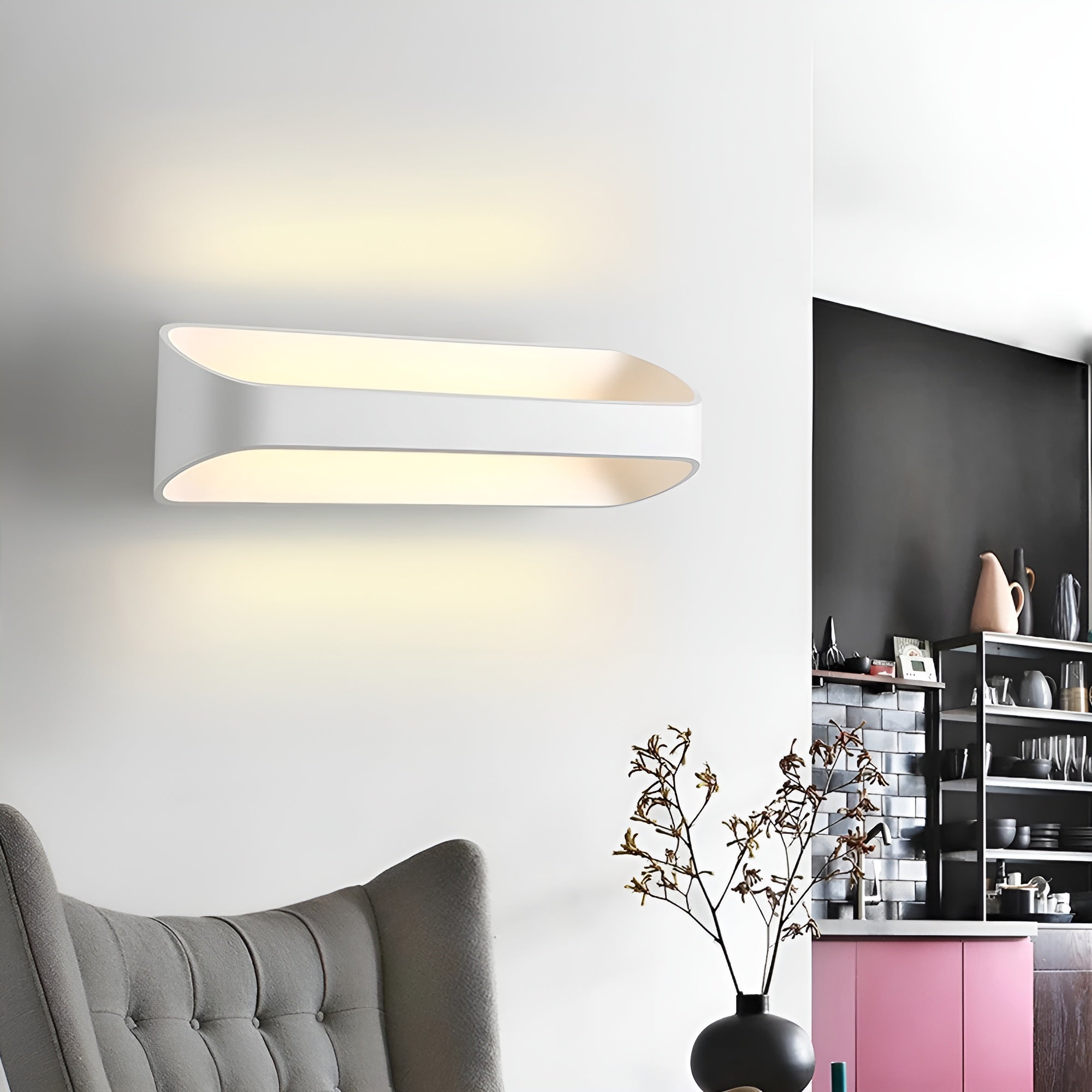 Wandleuchte Mit Warmem Licht – Moderne Led Beleuchtung | Ideal Für Wohnzimmer & Schlafzimmer