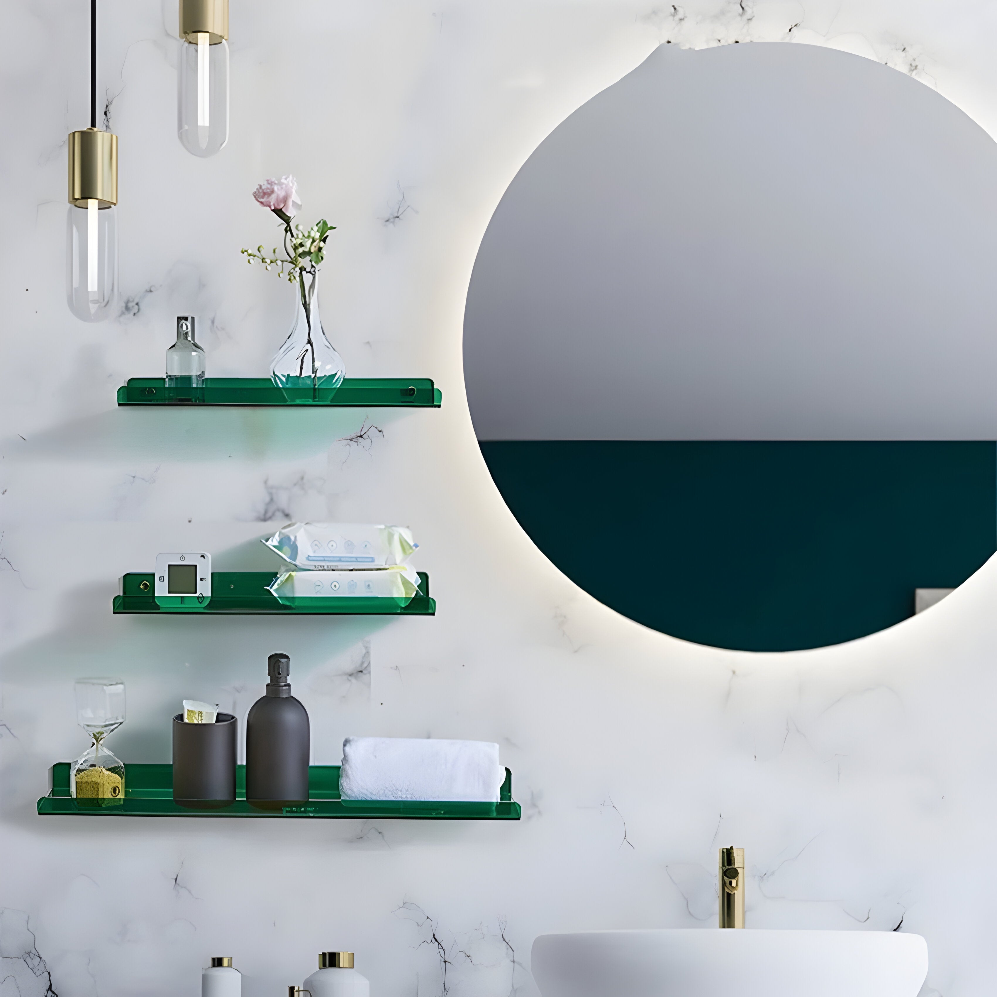 Keldaheim – Vegghylle I Klar Akryl (Flytende Design)