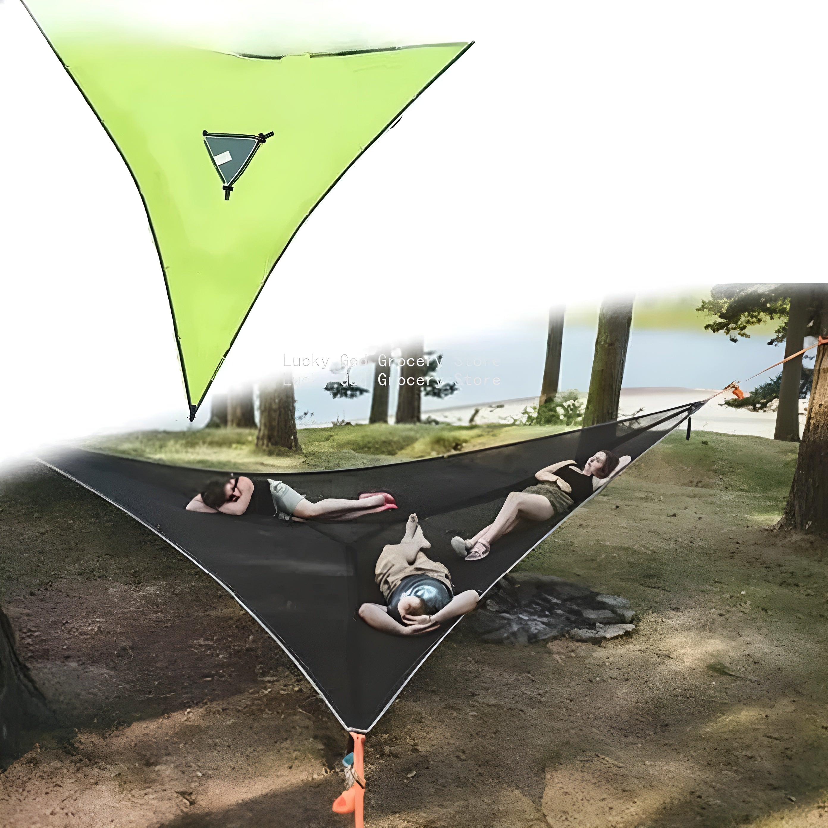 Flerepersoners Hengekøye – Komfortabel og Solid | Perfekt for Hage og Camping