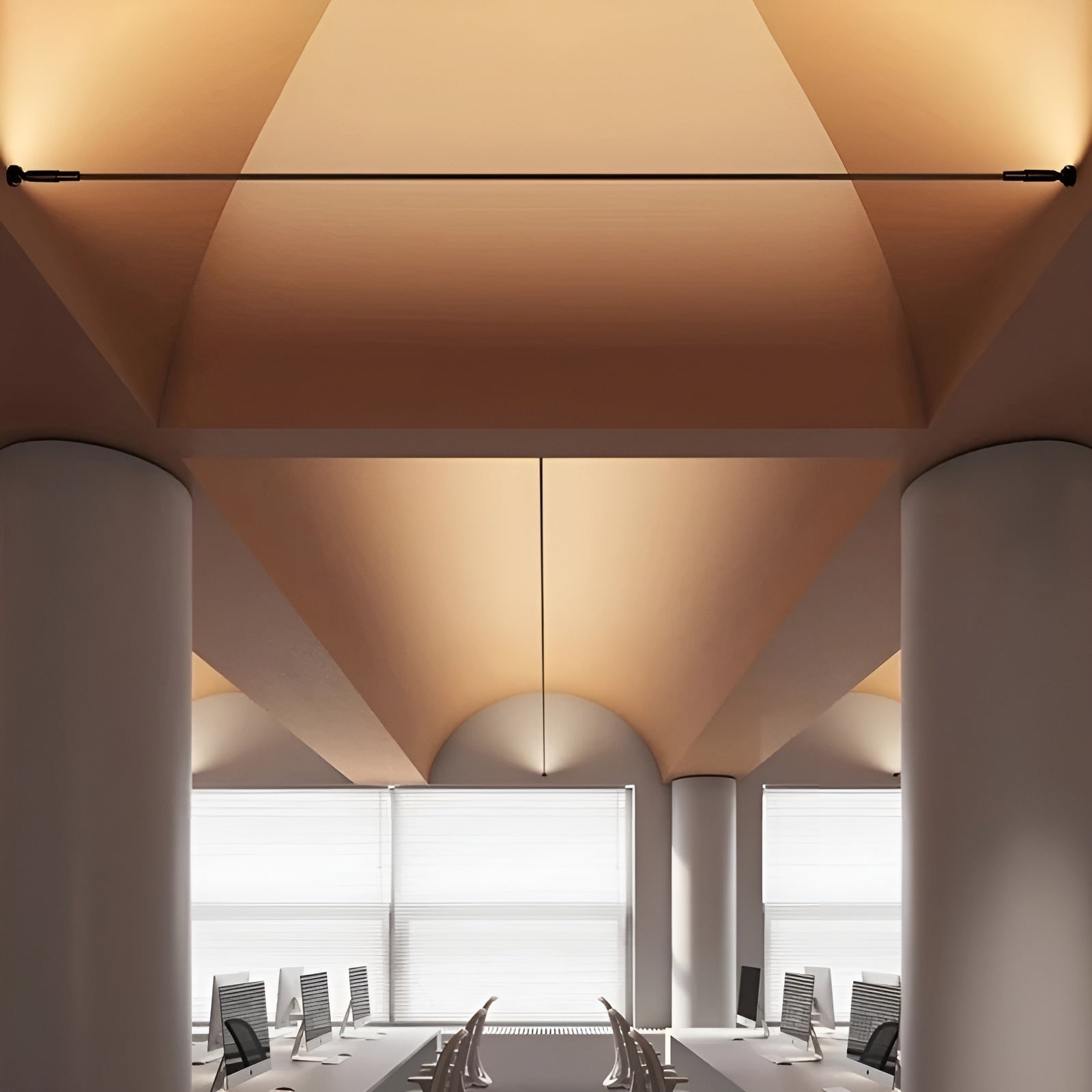 Led-Vegglampe I Lineært Design – Slank Design I Stål | For Stuer Og Soverom