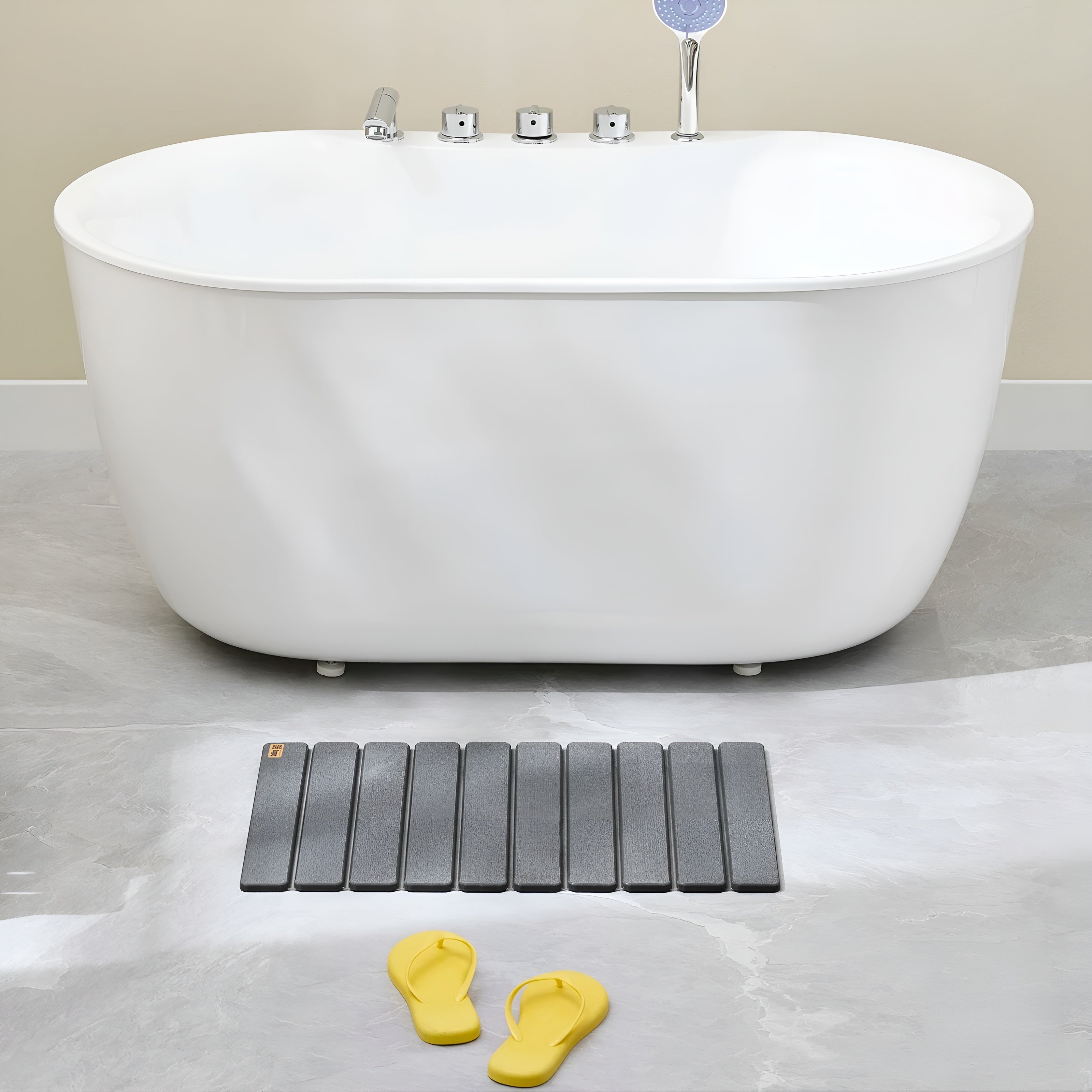 Steinbadematte – Superabsorberende og Sklisikker | Perfekt for Bad og Kjøkken