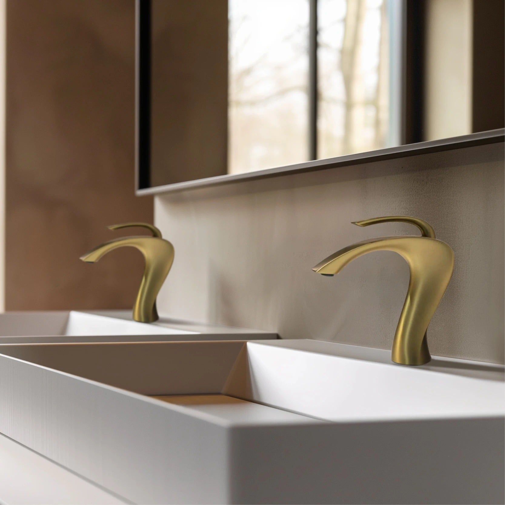 Vaskarmatur I Messing – Matt Holdbar Og Elegant | Moderne Baderomsdesign