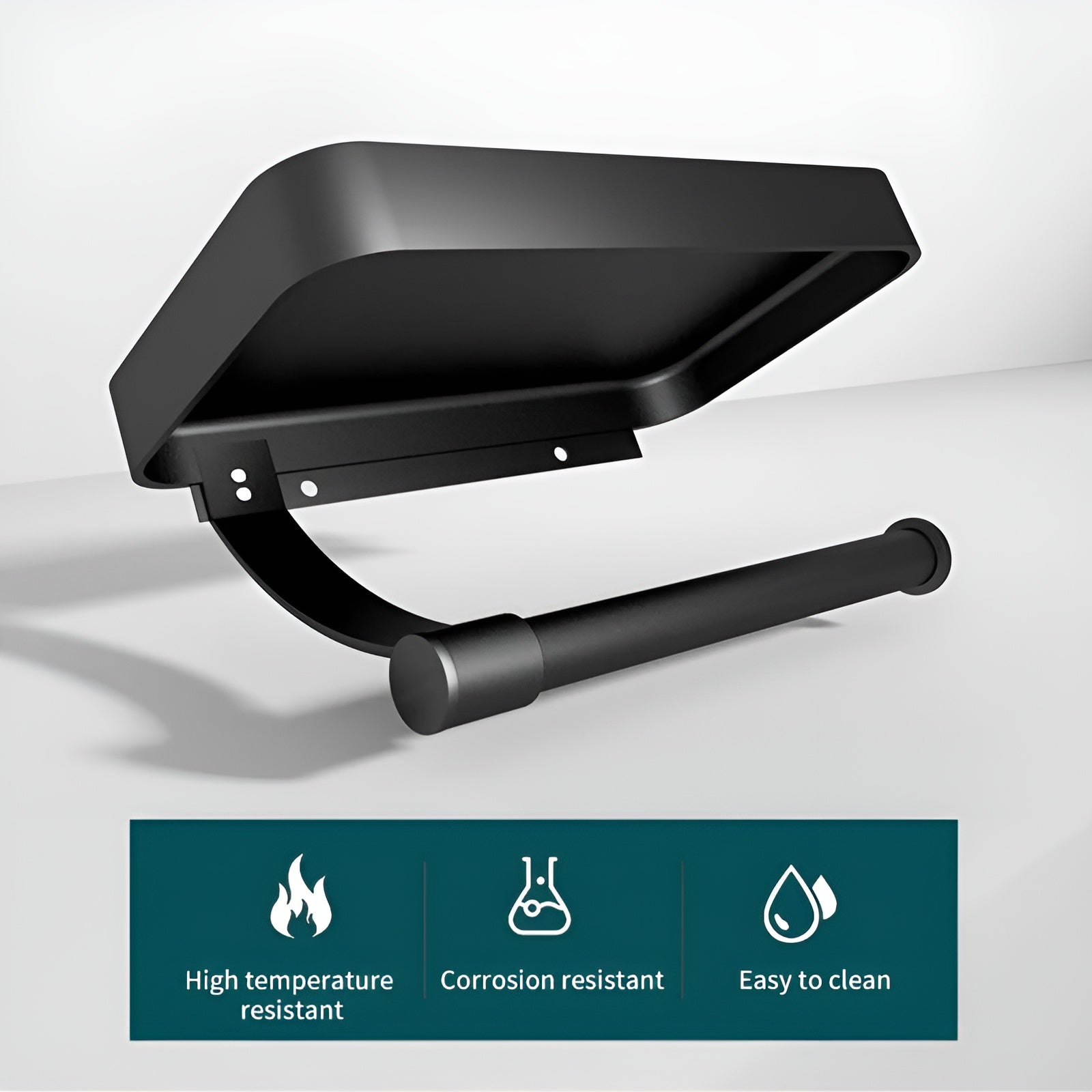 Toalettpapirholder – Selvklebende og Uten Boring | Perfekt for Moderne Baderom