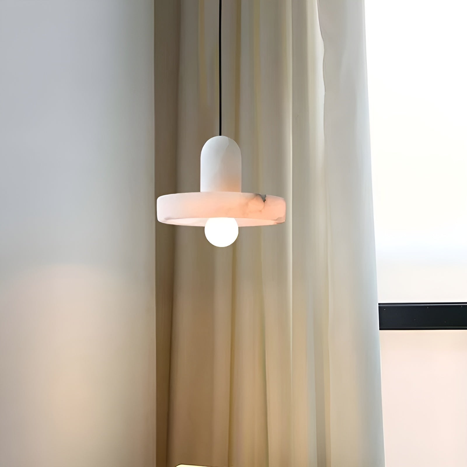 Kobber-Marmor-Pendellampe – Moderne Og Stilig Design | Perfekt For Soverom Og Spisestue - Lysekroner
