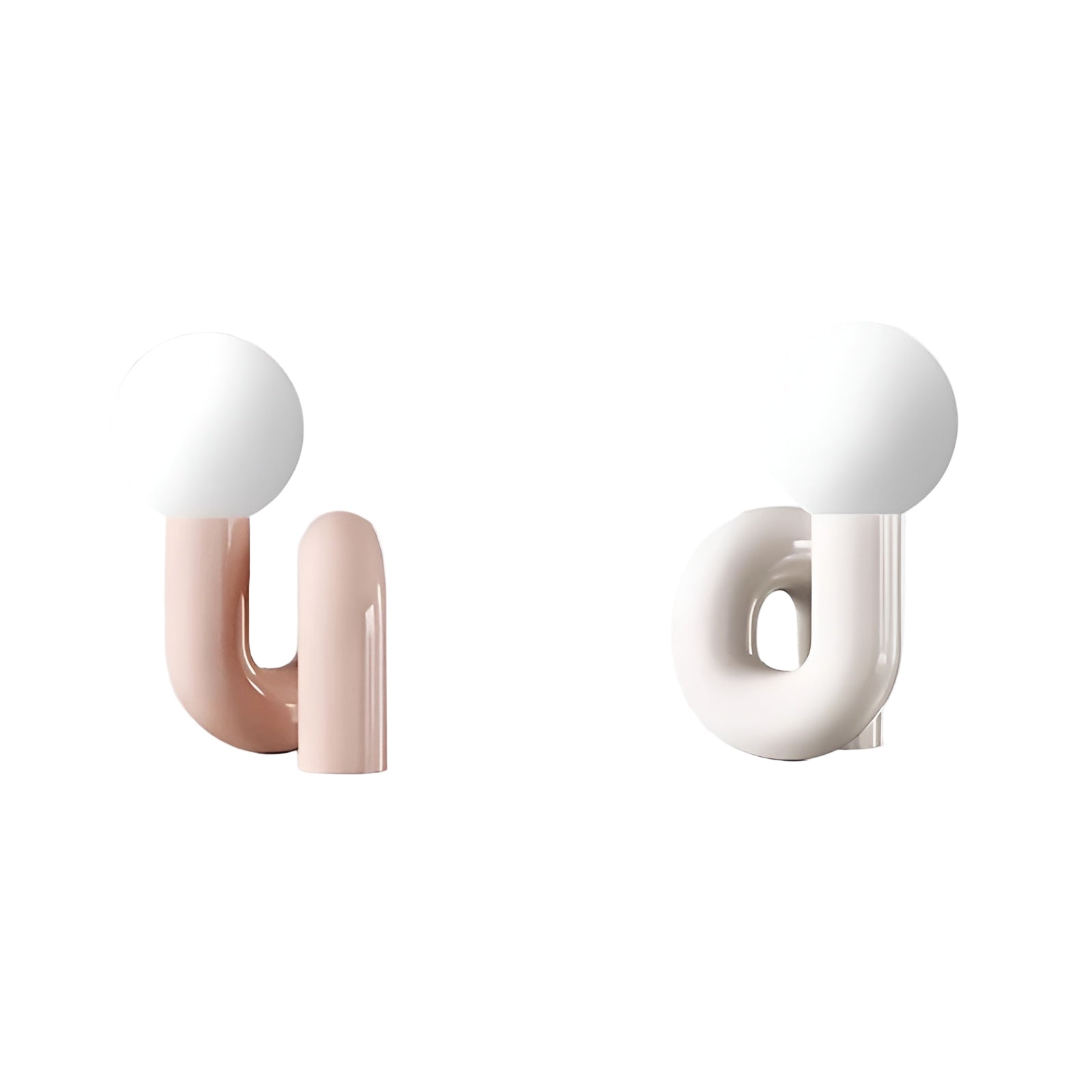 Minimalistisk Glasbordlampe – Elegant Nordisk Design | Perfekt for Soverom, Stue og Kontor