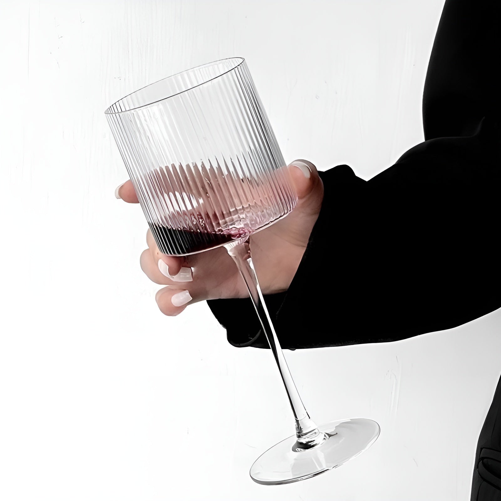 4-sett Med Champagneglass – Elegant Riflet Glass | Stilig Til Musserende Vin Og Spesielle Anledninger