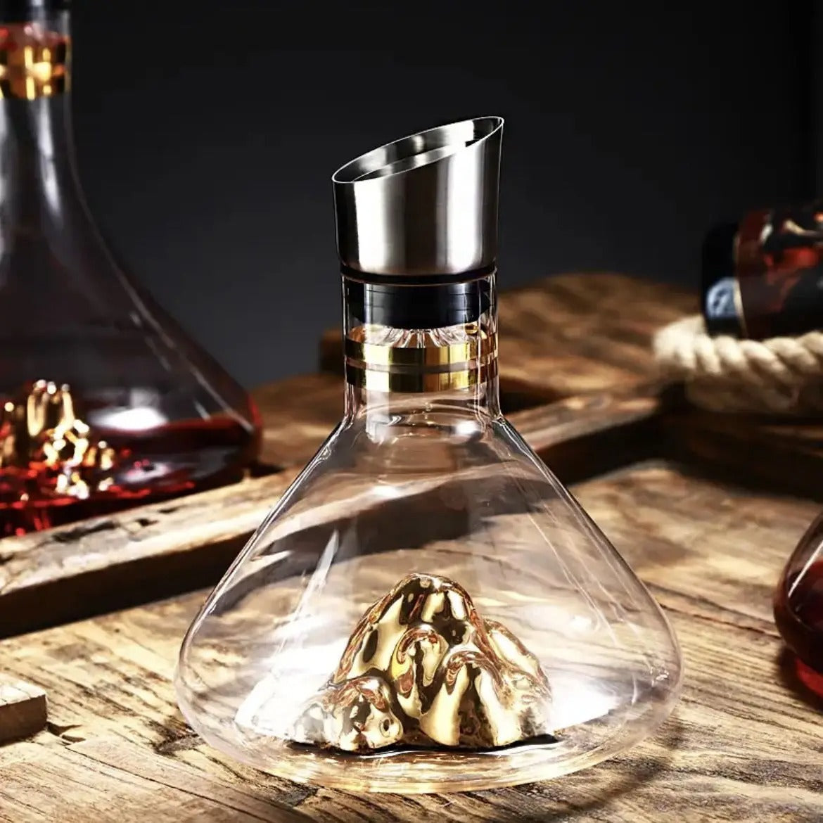 Whiskykaraffel i Krystall – Håndlaget og Blyfri | 1500 ml for Bar og Hjem