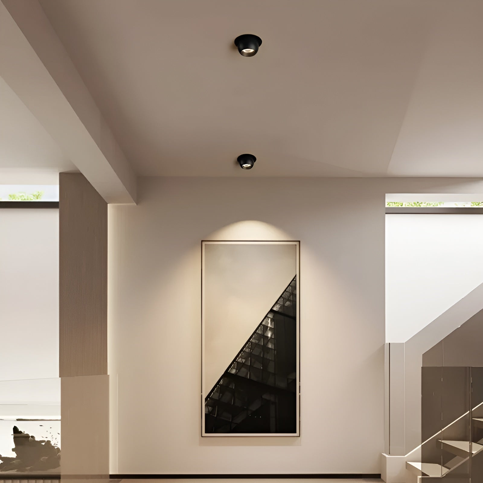 Rund LED-spotlampe – Moderne og Dekorativ | Perfekt for Stue og Innendørsbruk - Lysarmaturer for tak