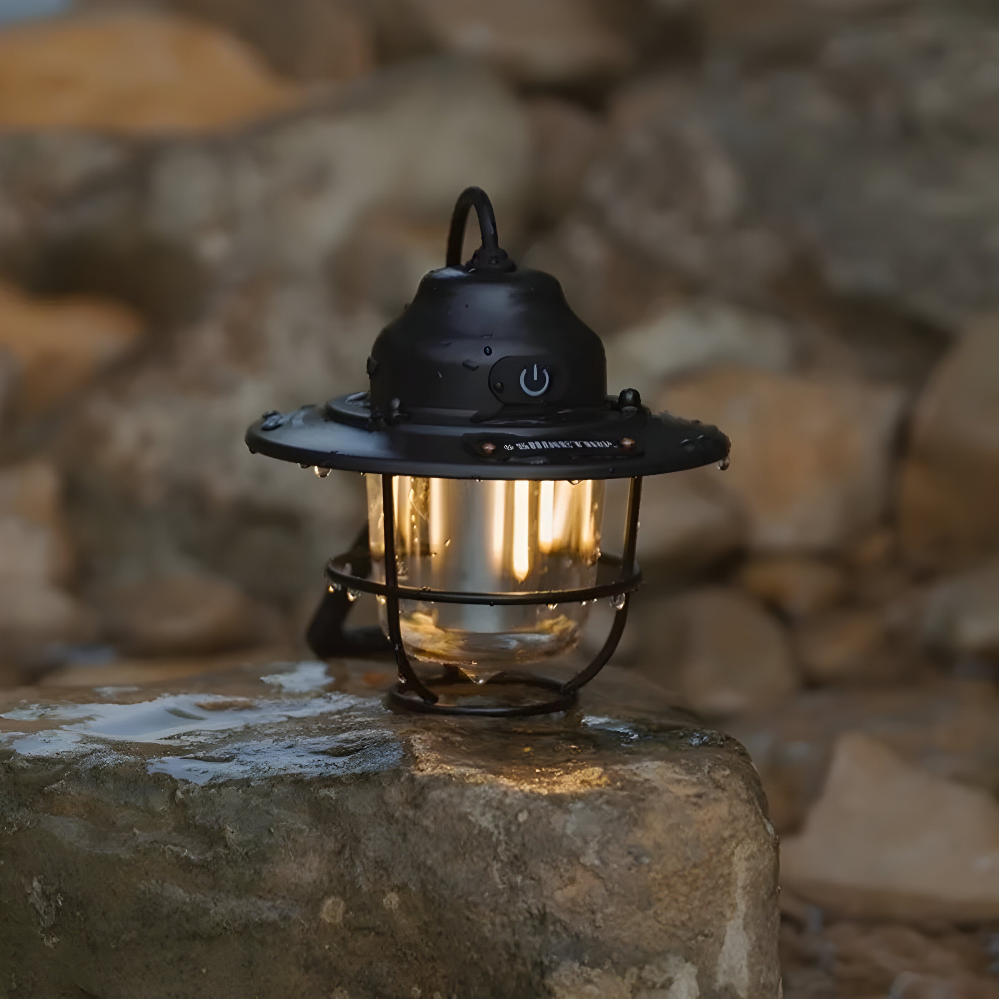 Riksa – Retro LED Hengelampe med USB-opplading