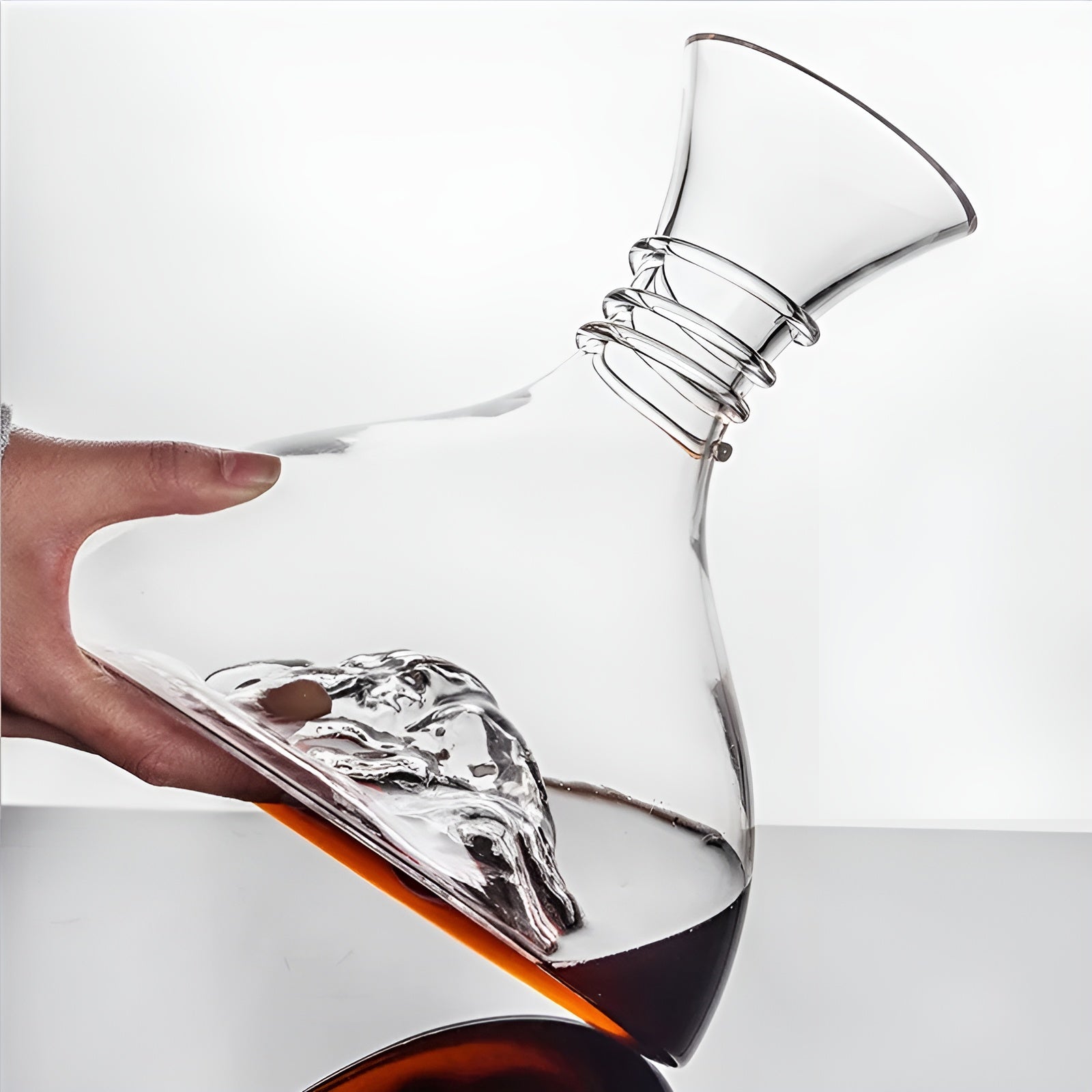 Krystallglass Vinkaraffel – Rask Lufting og Elegant Design | Perfekt for Hjem og Bar - Karafler