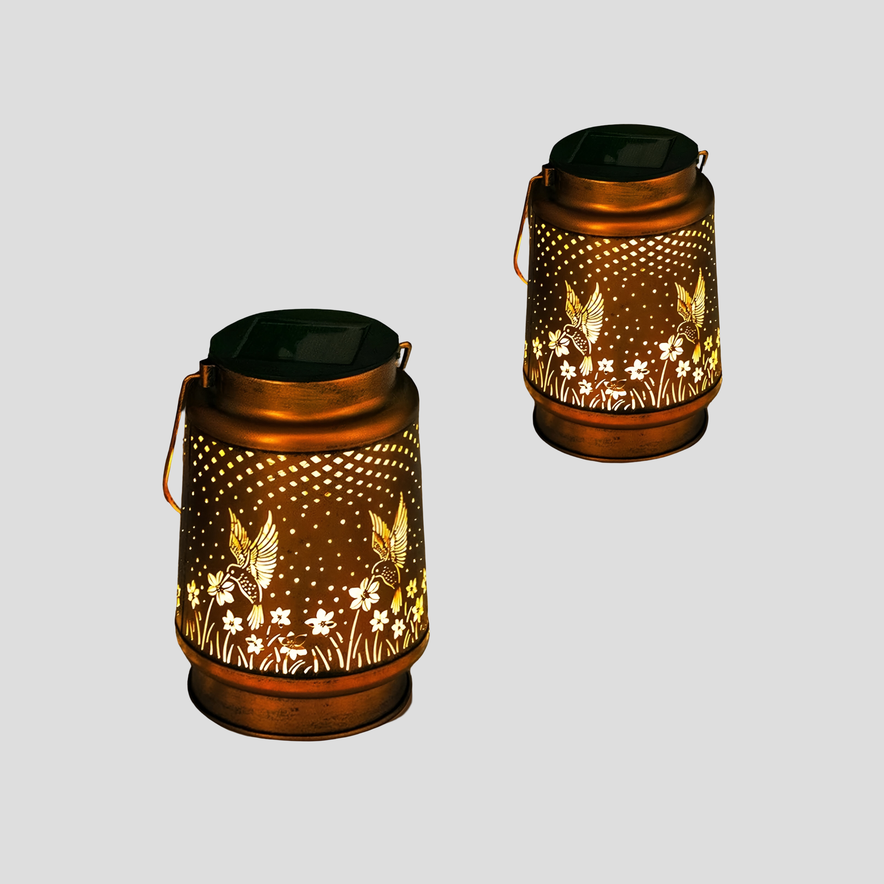 Vinga – Solcelle LED-hagelykt med Kolibri-Design