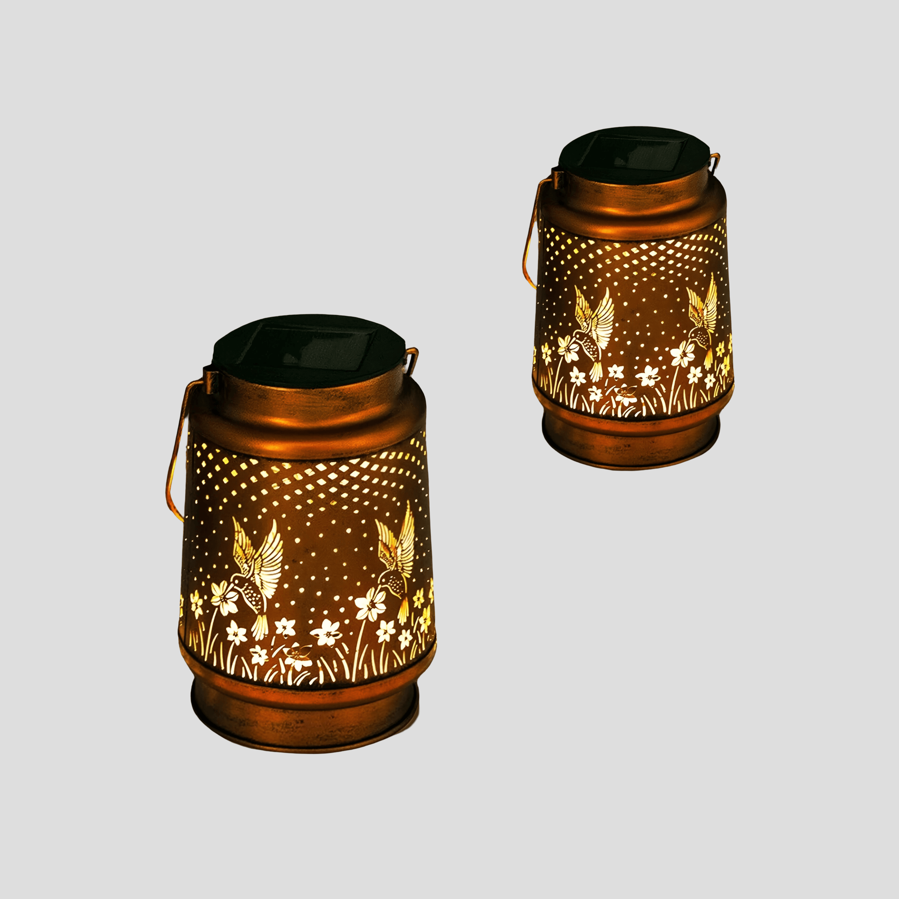 Vinga – Solcelle LED-hagelykt med Kolibri-Design