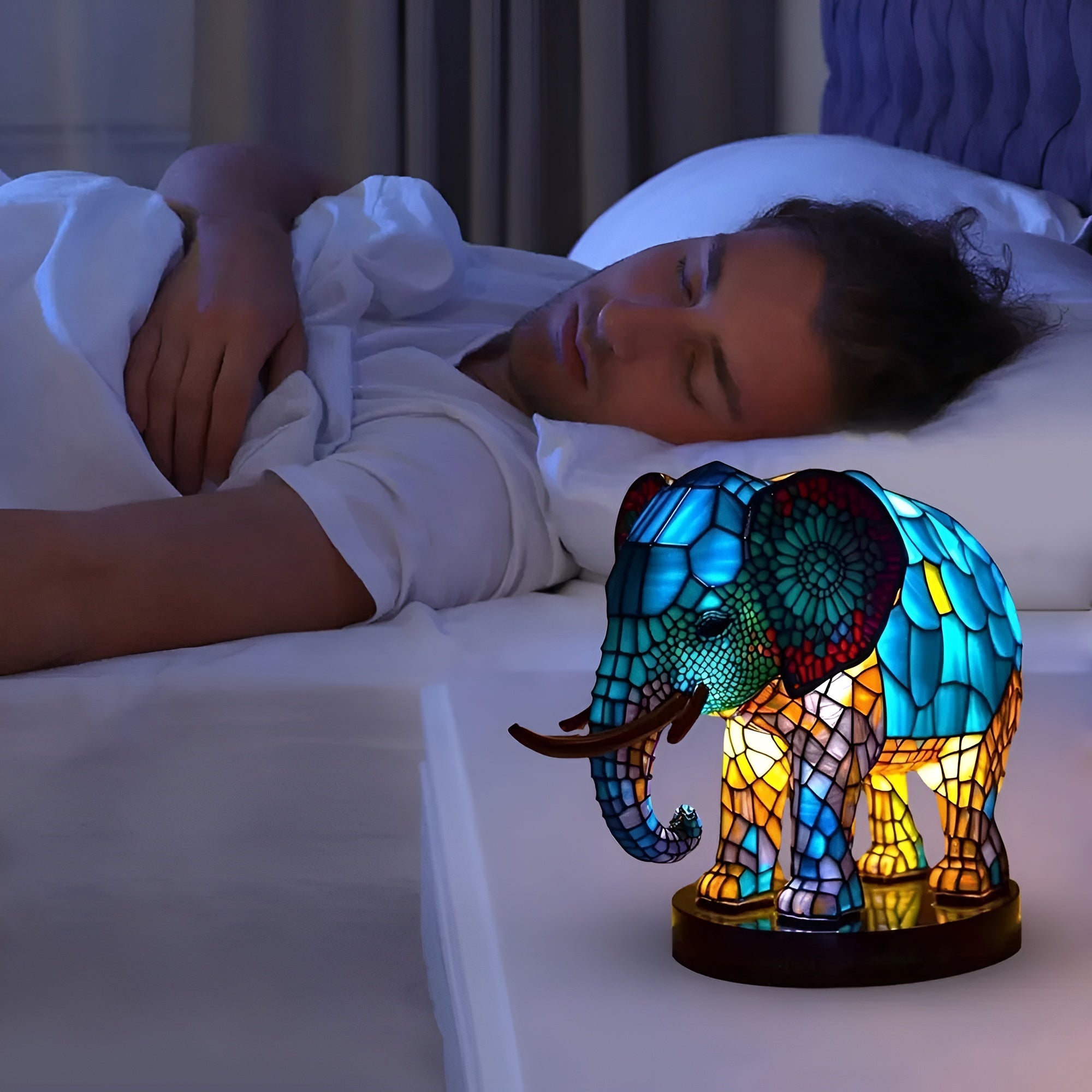 Bordlampe med Dyremotiv – Dekorativ og Koselig | Perfekt for Soverom og Stue