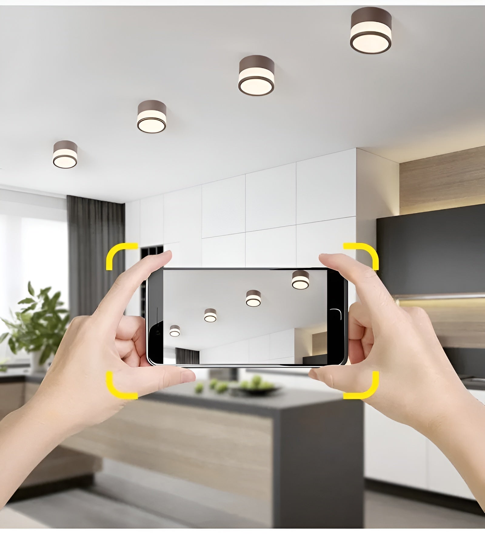 Dimmbares LED-Deckenspot – Blendfreies Licht | Dekorative Macaron-Leuchte für Wohn- und Schlafzimmer