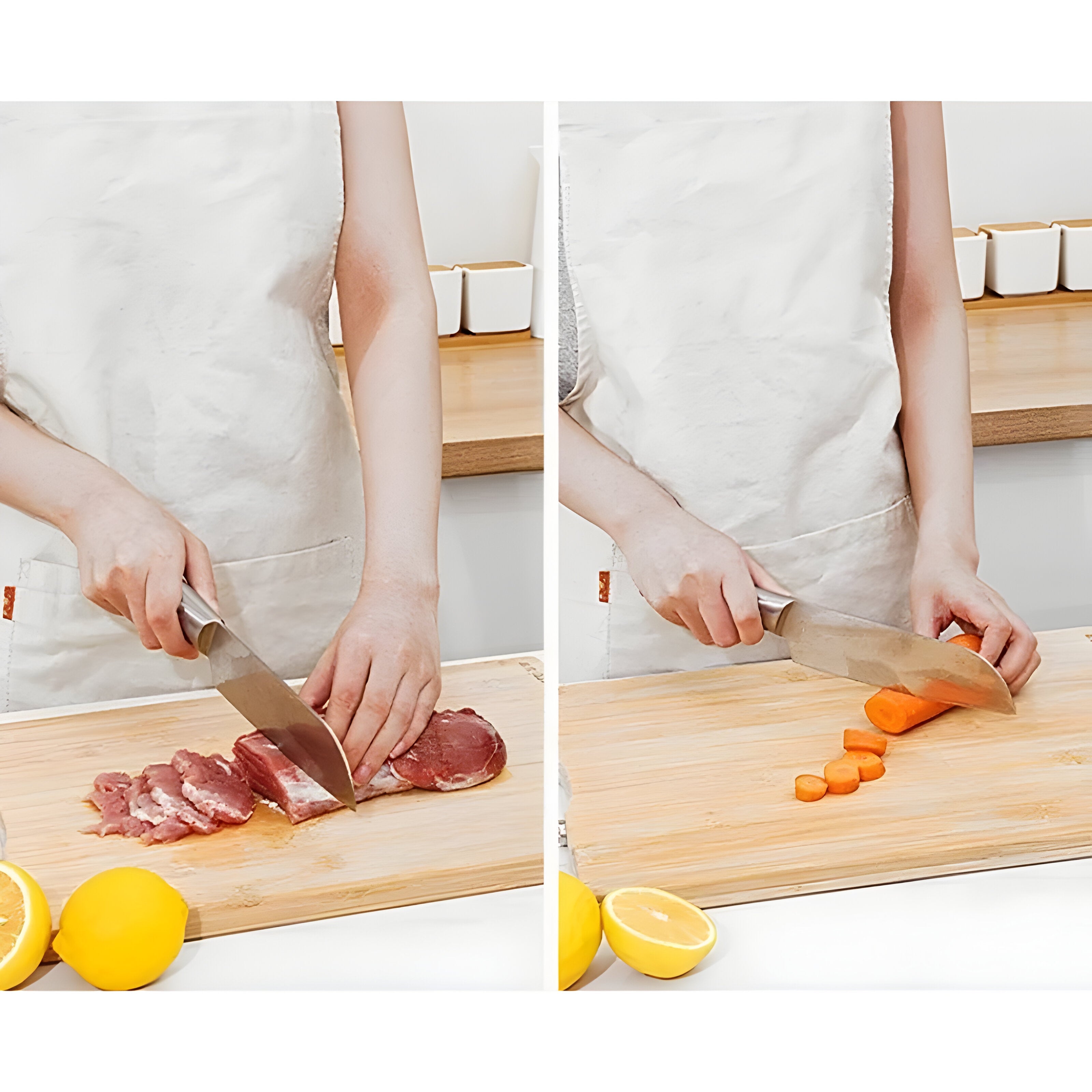 Skjærebrett med Håndtak– Hygienisk Og Miljøvennlig Skjærefjøl I Tre Til Kjøkken