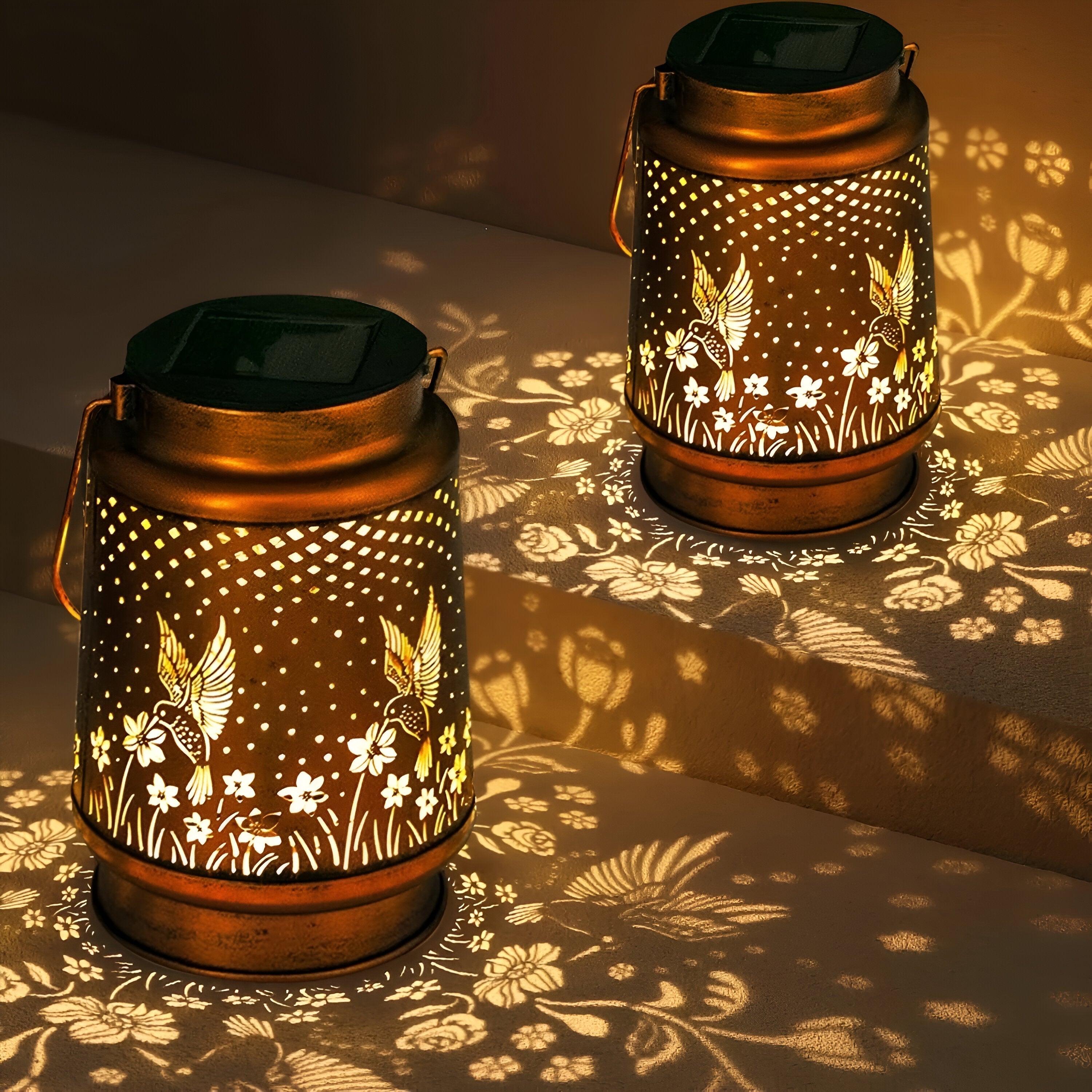 Vinga – Solcelle LED-hagelykt med Kolibri-Design