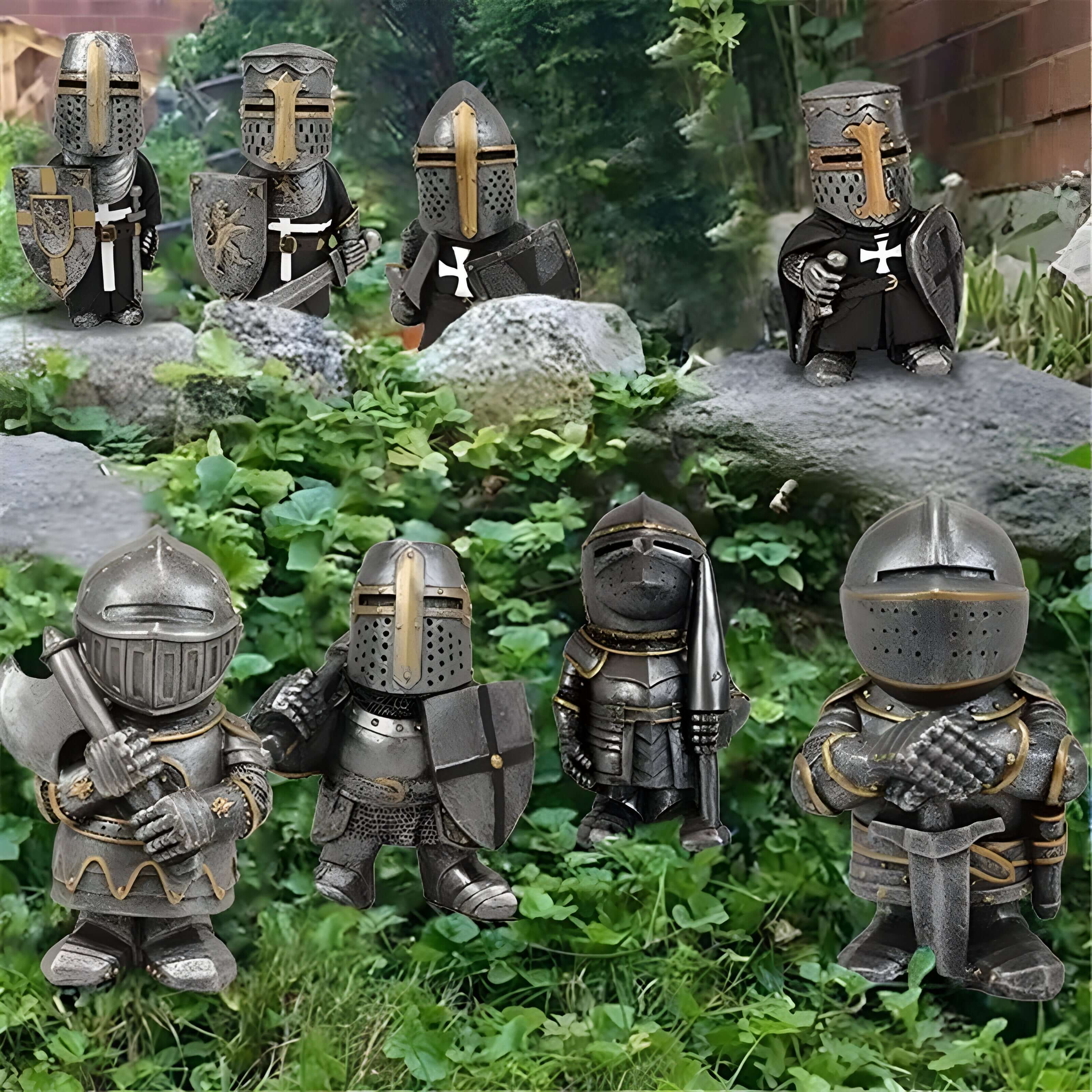 Hulna – Hagefigur I Miniatyr Av Ridder
