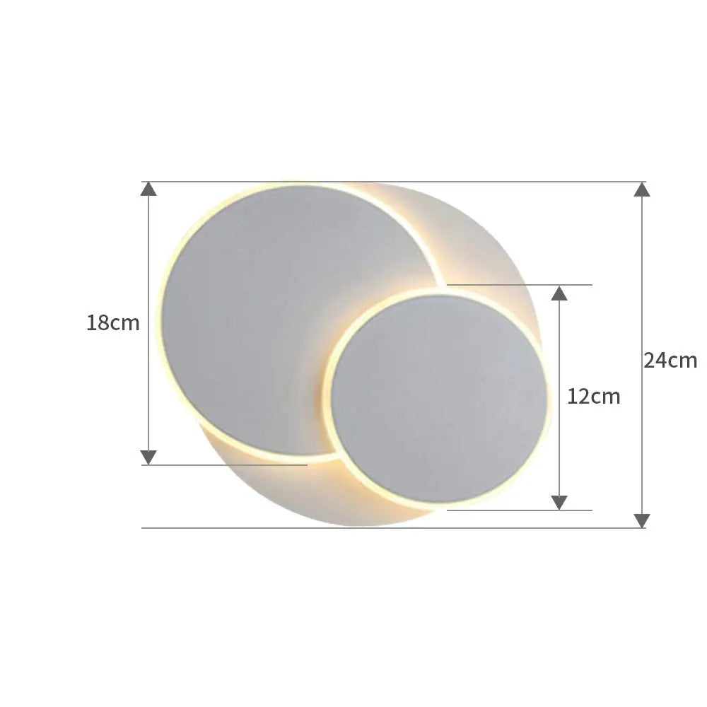 LED Vegglampe Roterbar- 3-i-1 Lampe i Moderne Design | Perfekt som Dekorativ Innendørsbelysning
