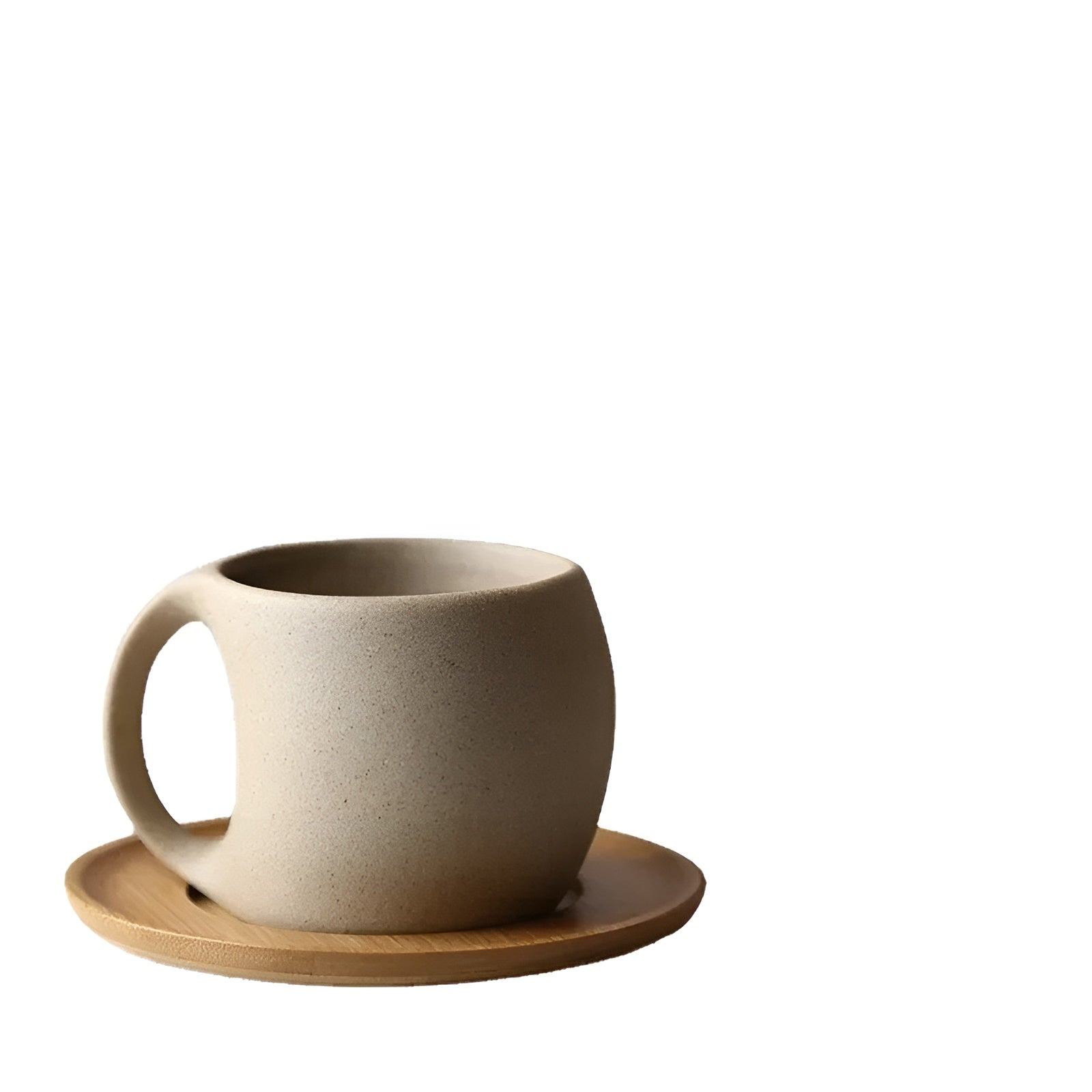 Vintage Kaffekopp med Skål – Elegant Keramikk | Stilfull og Dekorativ for Hjemmet