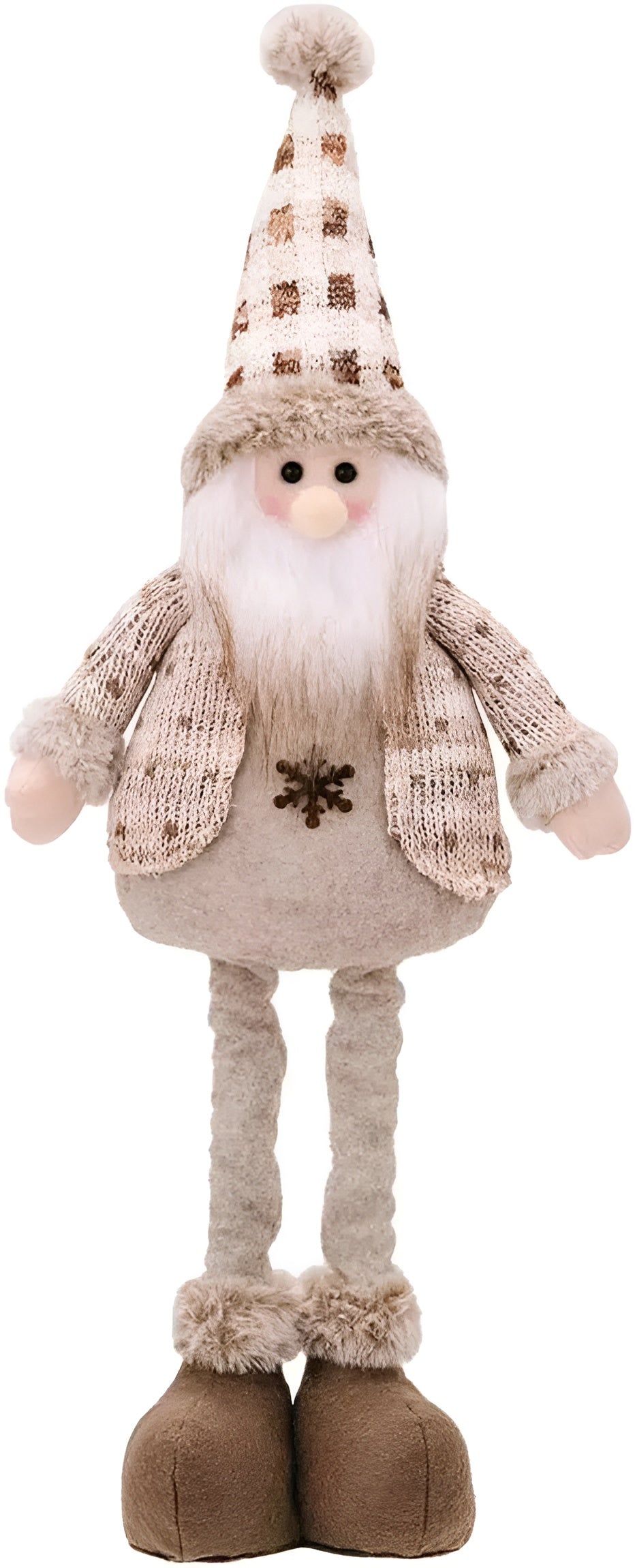 Justerbare julefigurer – Søt plysjdekorasjon | Julenisse, snømann og reinsdyr til hjemmet