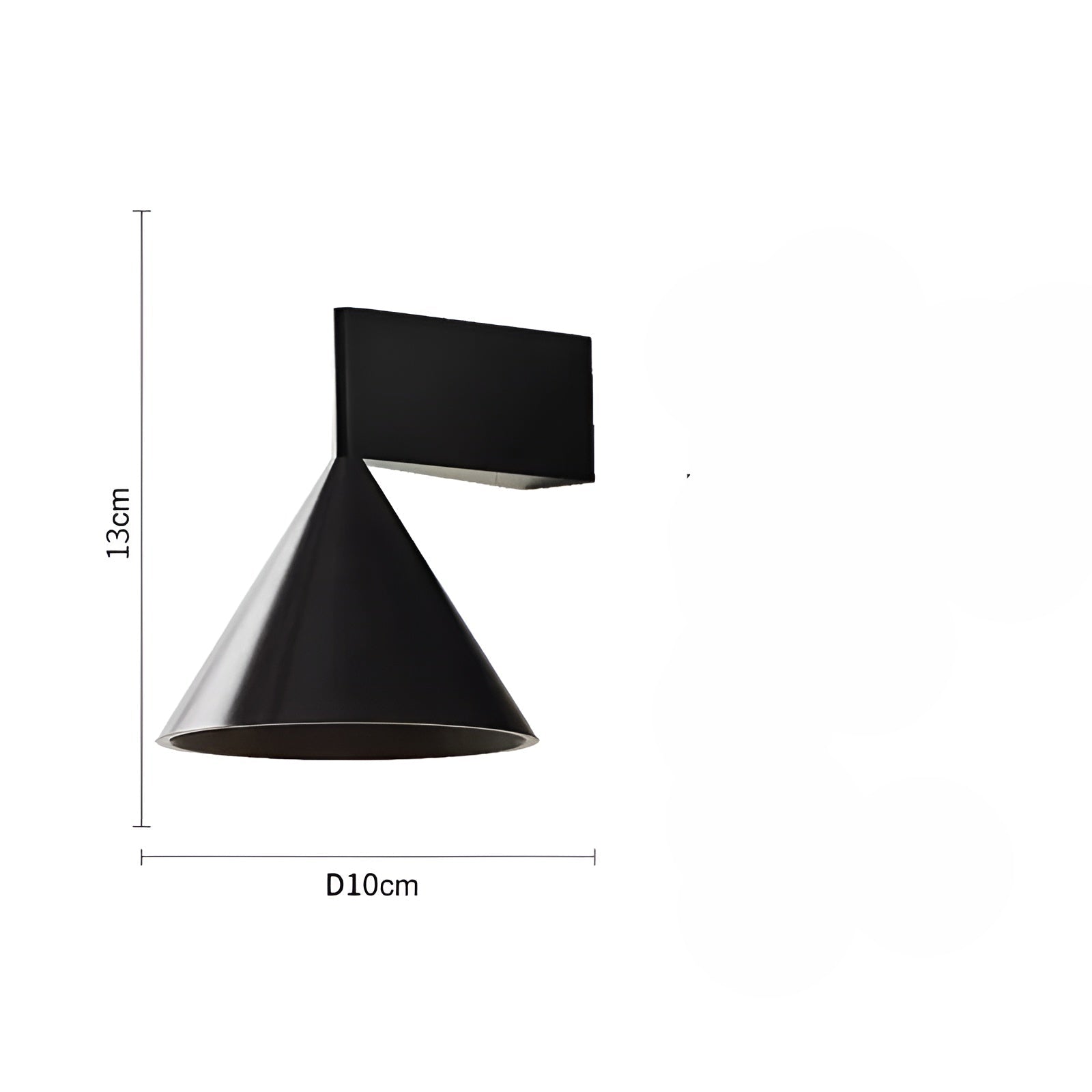 Vegglampe til Soverom – Moderne Kegeldesign | Elegant Belysning for Nattbord og Gang