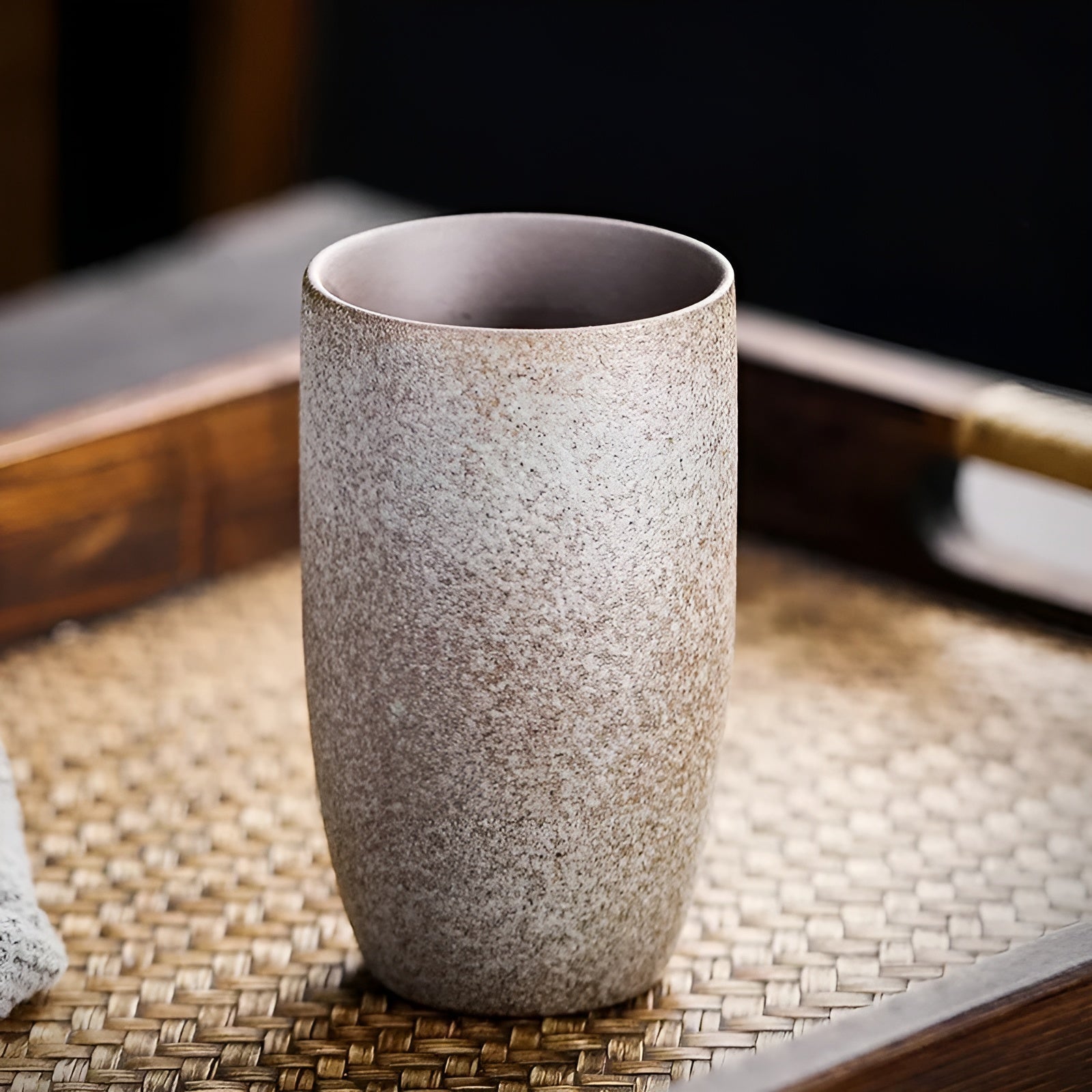 Japansk Tekopp i Keramikk – Vintage Stil | Perfekt for Kaffe, Espresso og Latte