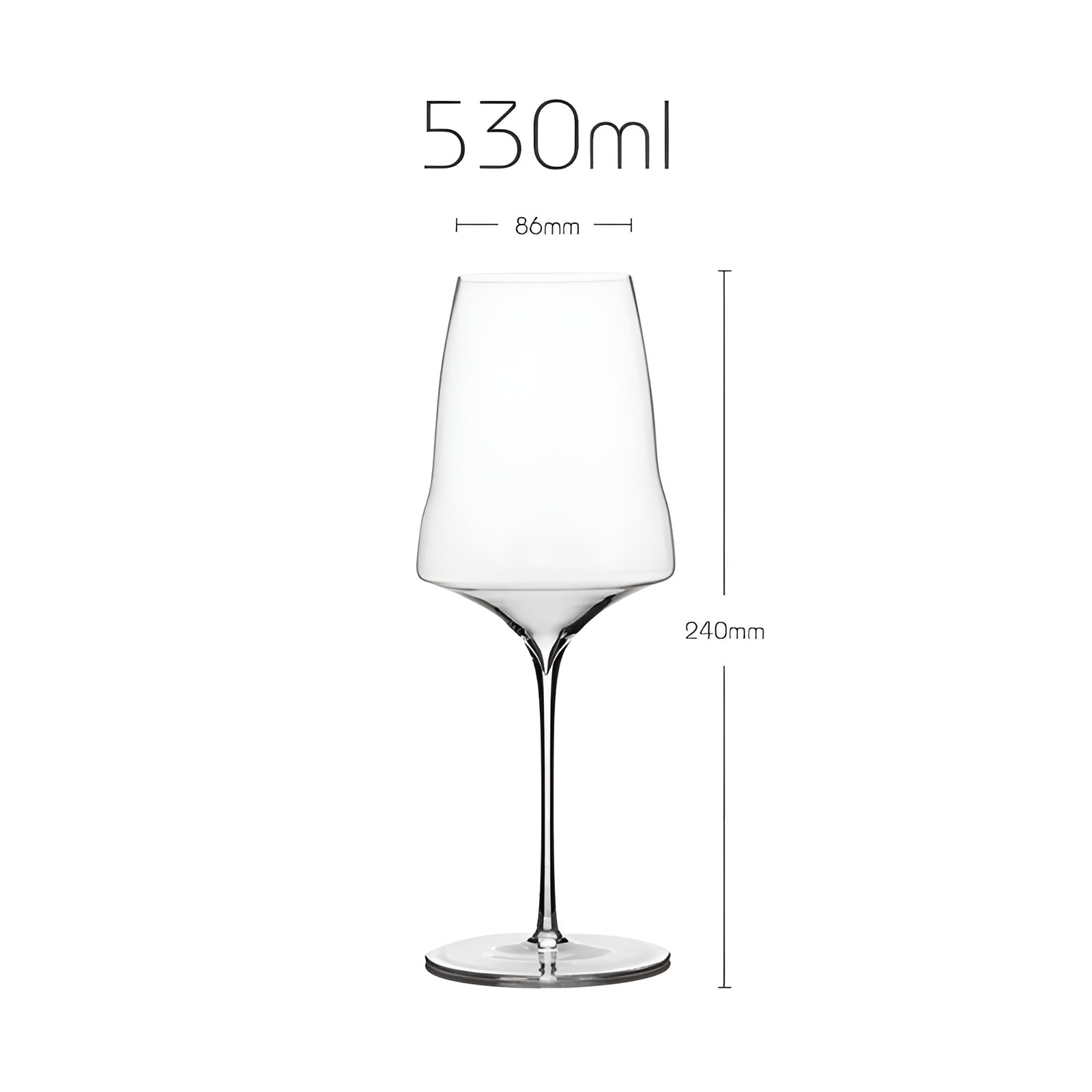 Josephine Stil-Kristall – Vinglass Ekstremt Tynt Champagneglass for Hjemmebruk og Banketter.