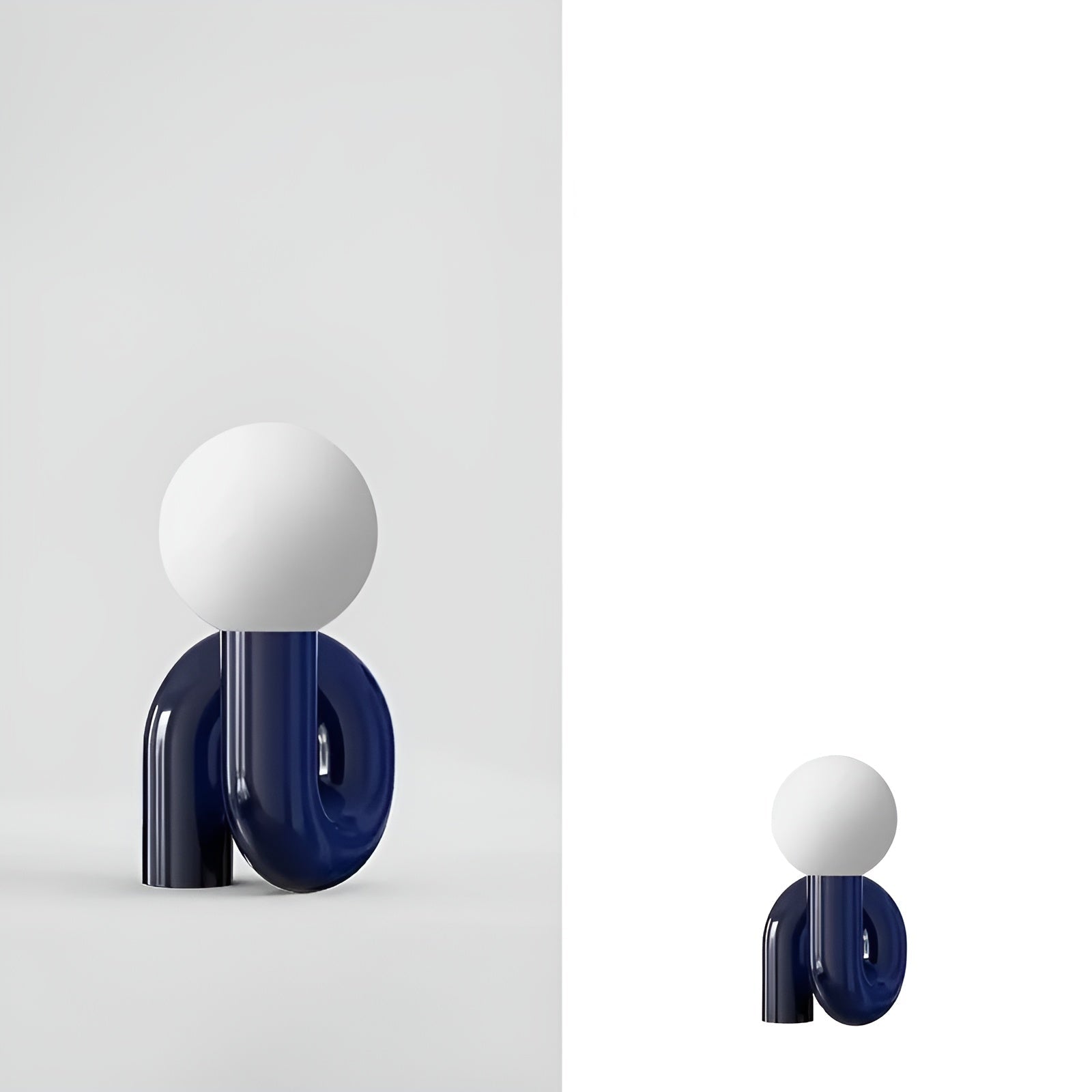 Minimalistisk Glasbordlampe – Elegant Nordisk Design | Perfekt for Soverom, Stue og Kontor