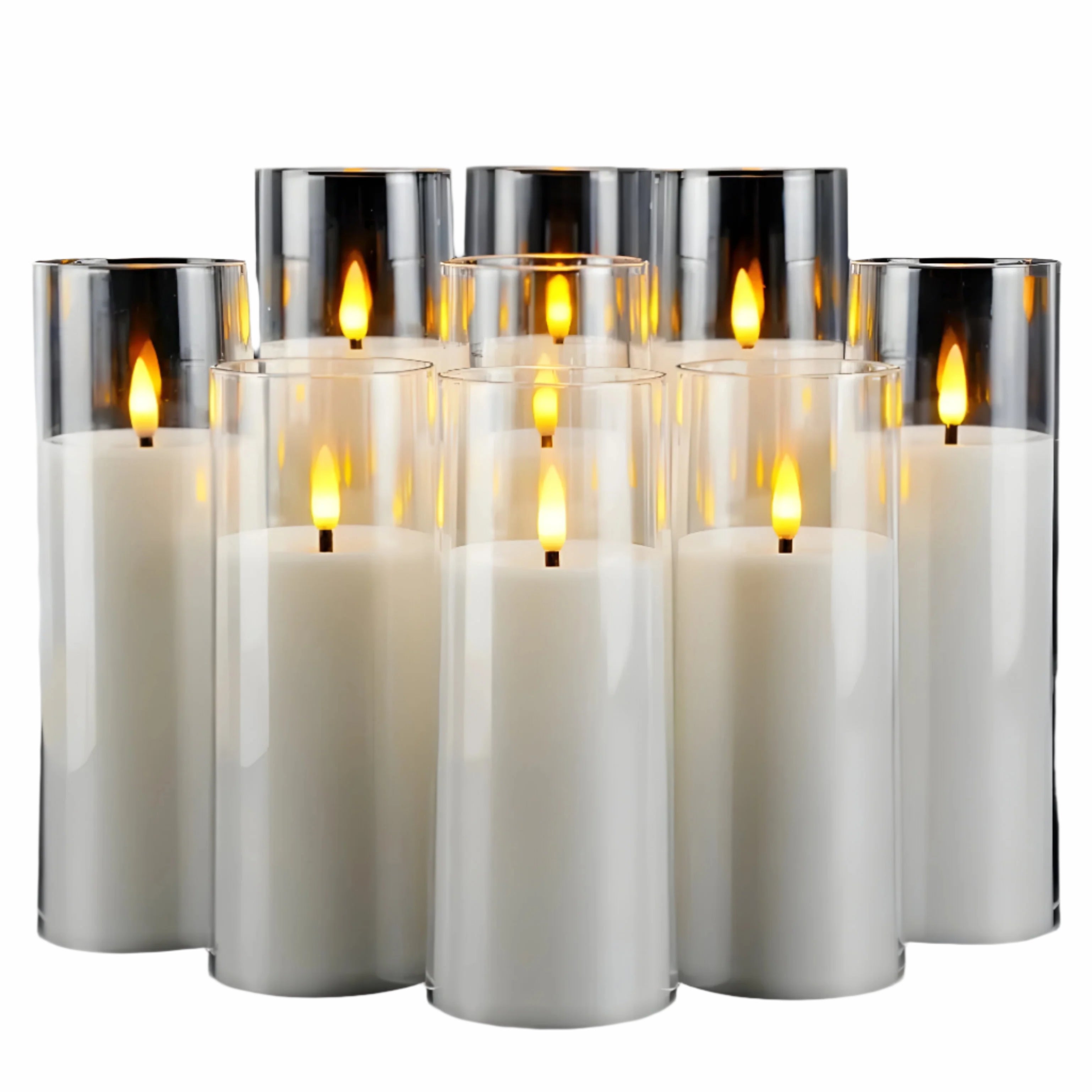 Led Stearinlyslampe - Minimalistisk, Flammelampe I Akryldekorasjon For Hjemmet