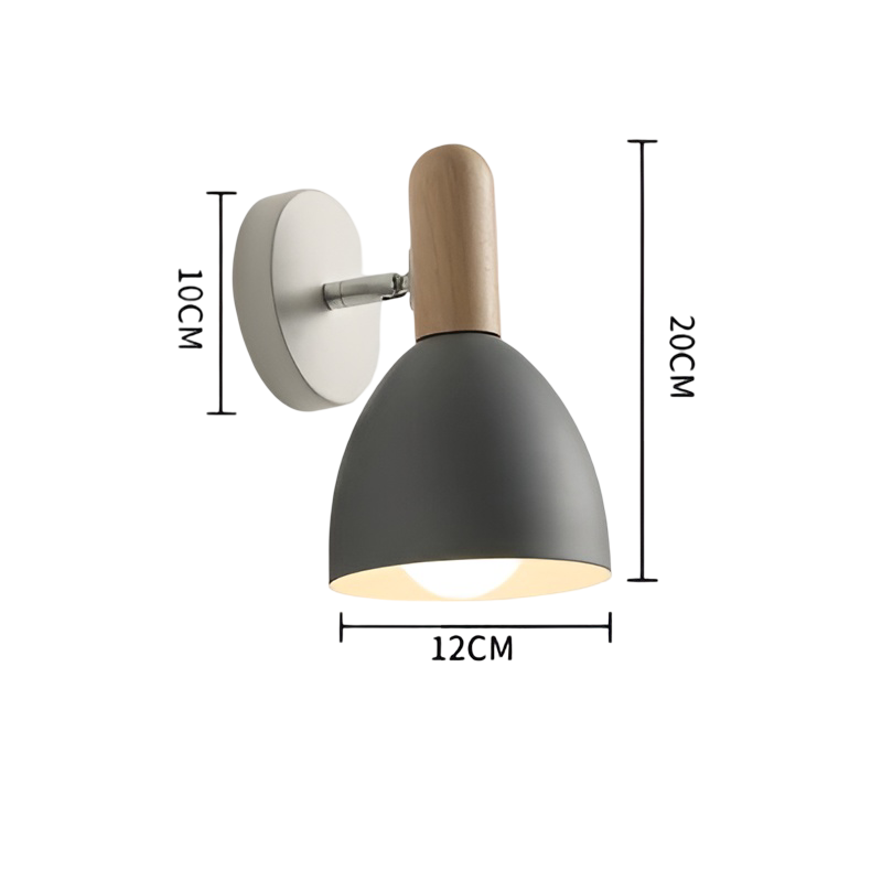 Vegglampe i Naturtre – Gir Varm Belysning | Perfekt til Soverom og Hytte