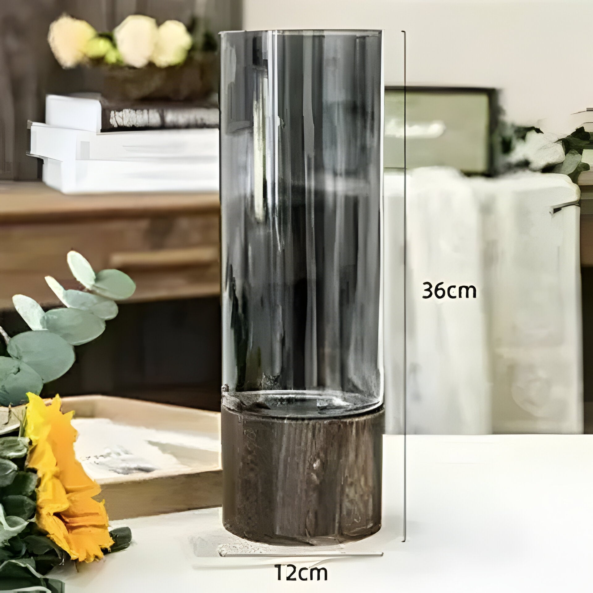 Derska - Hydroponisk Vase I Tre Og Glass