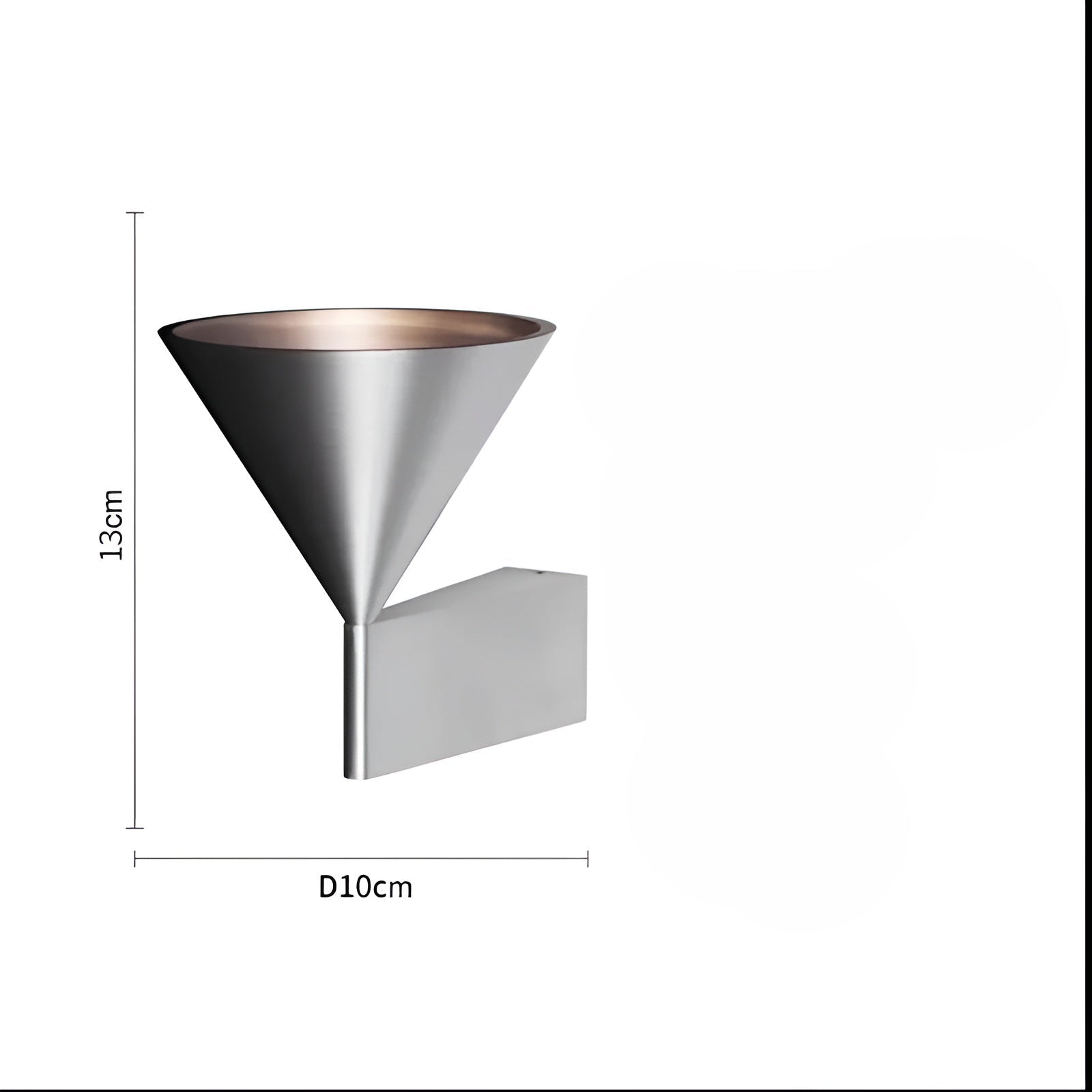 Vegglampe til Soverom – Moderne Kegeldesign | Elegant Belysning for Nattbord og Gang