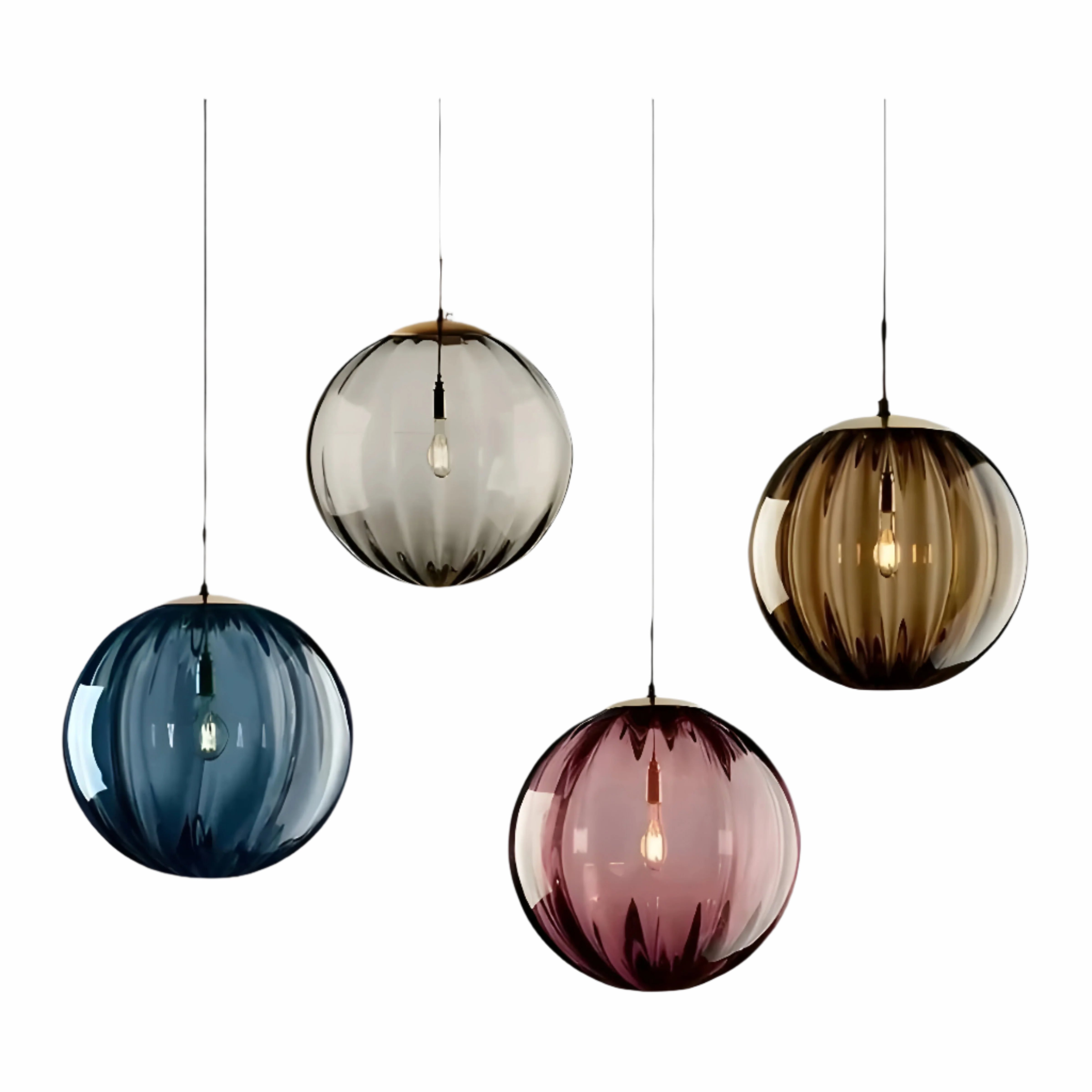 Bilde av TryggLys – Moderne nordisk LED-pendel med glasskuppel fra Velisse