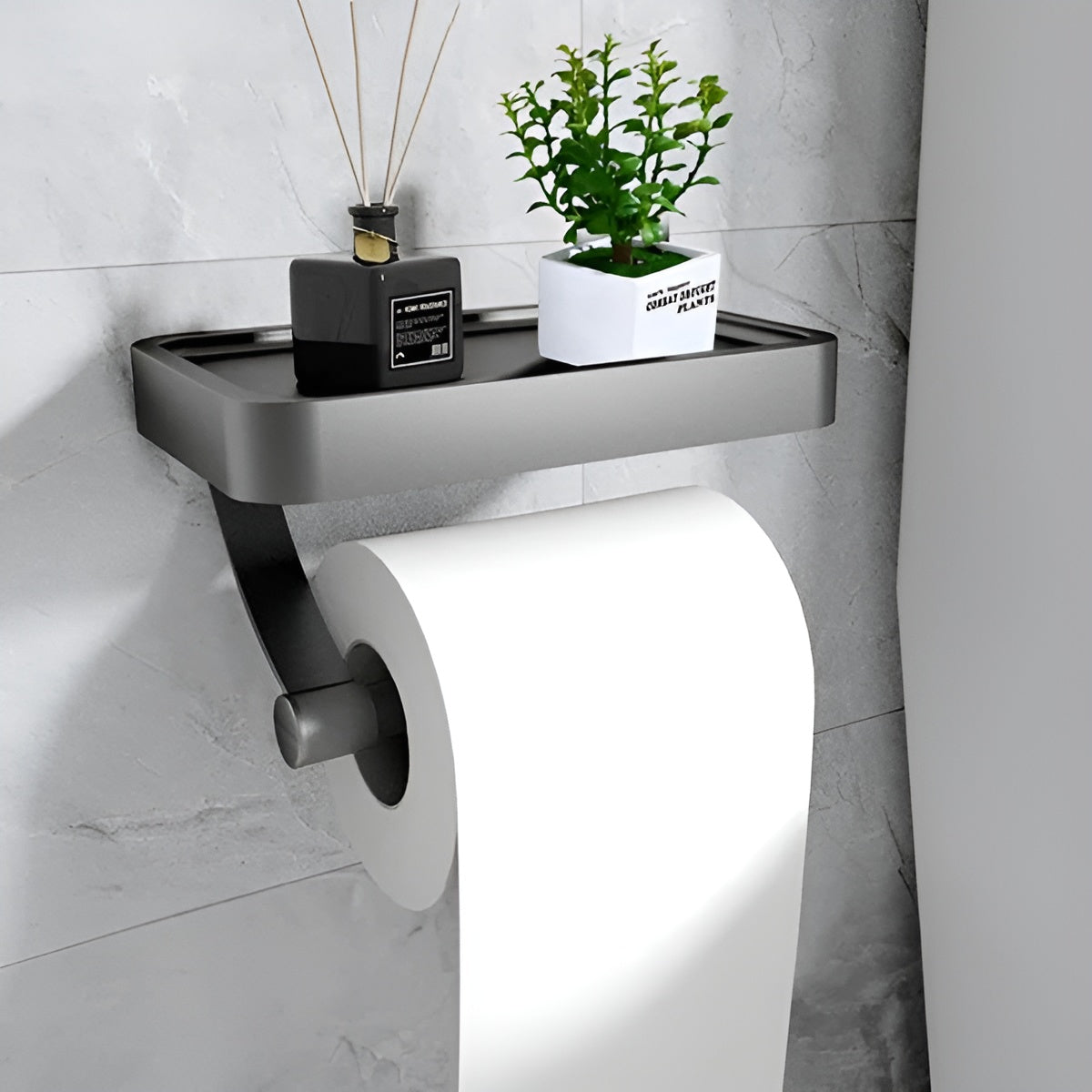 Toalettpapirholder – Selvklebende og Uten Boring | Perfekt for Moderne Baderom