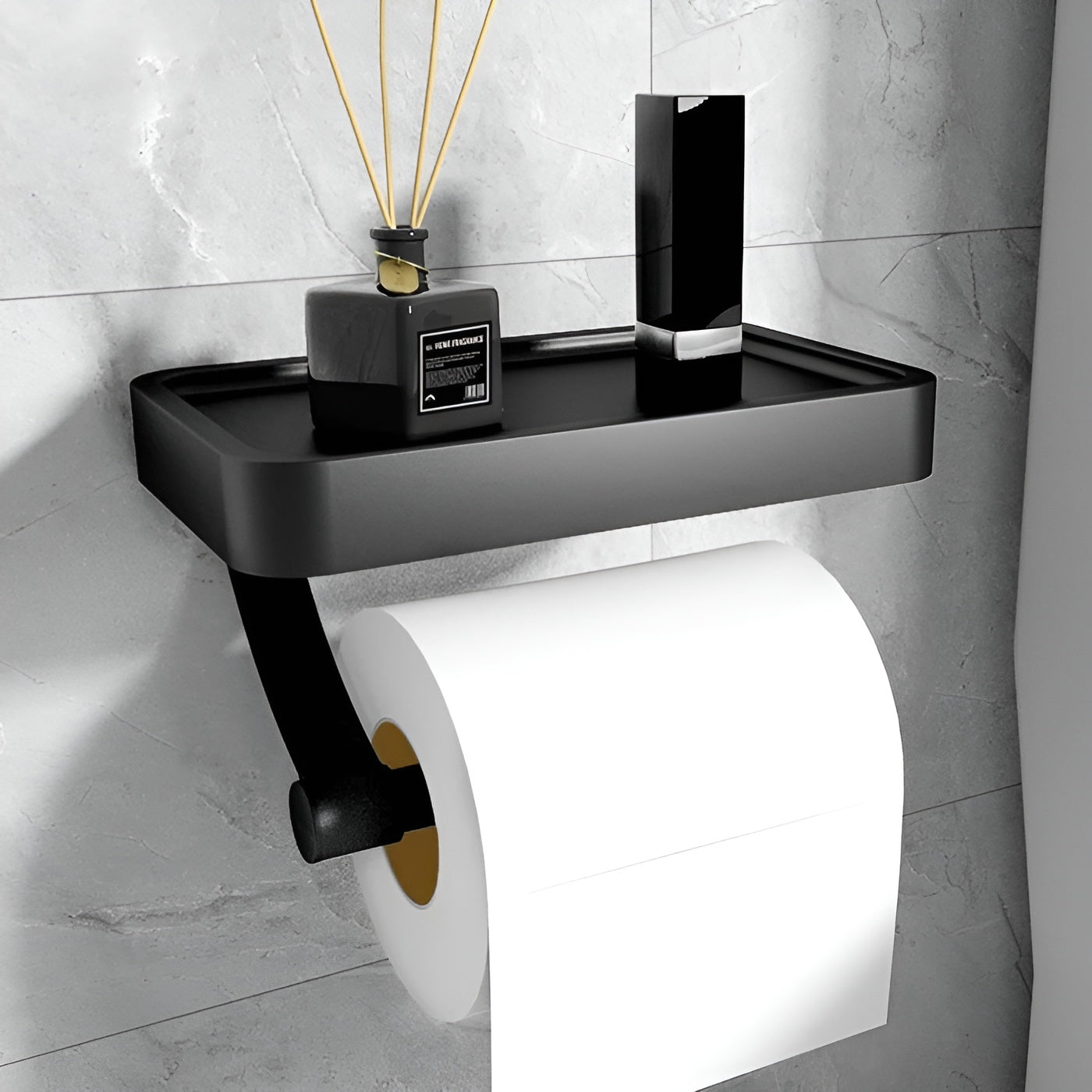 Toalettpapirholder – Selvklebende og Uten Boring | Perfekt for Moderne Baderom