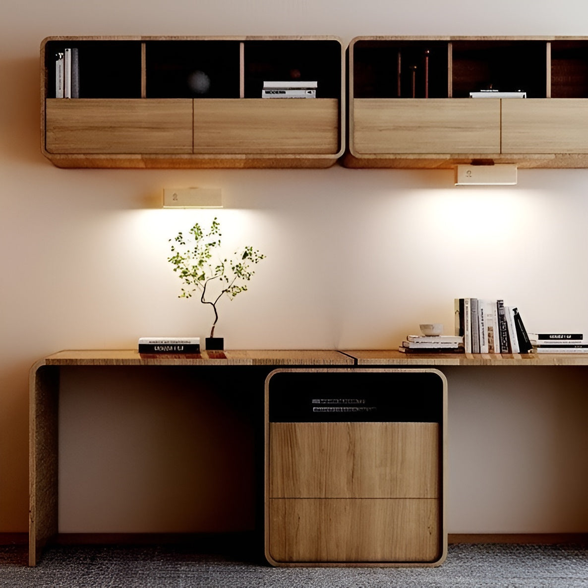 Justerbar Vegglampe – Tre og Magnet | Fleksibel og Stilfull