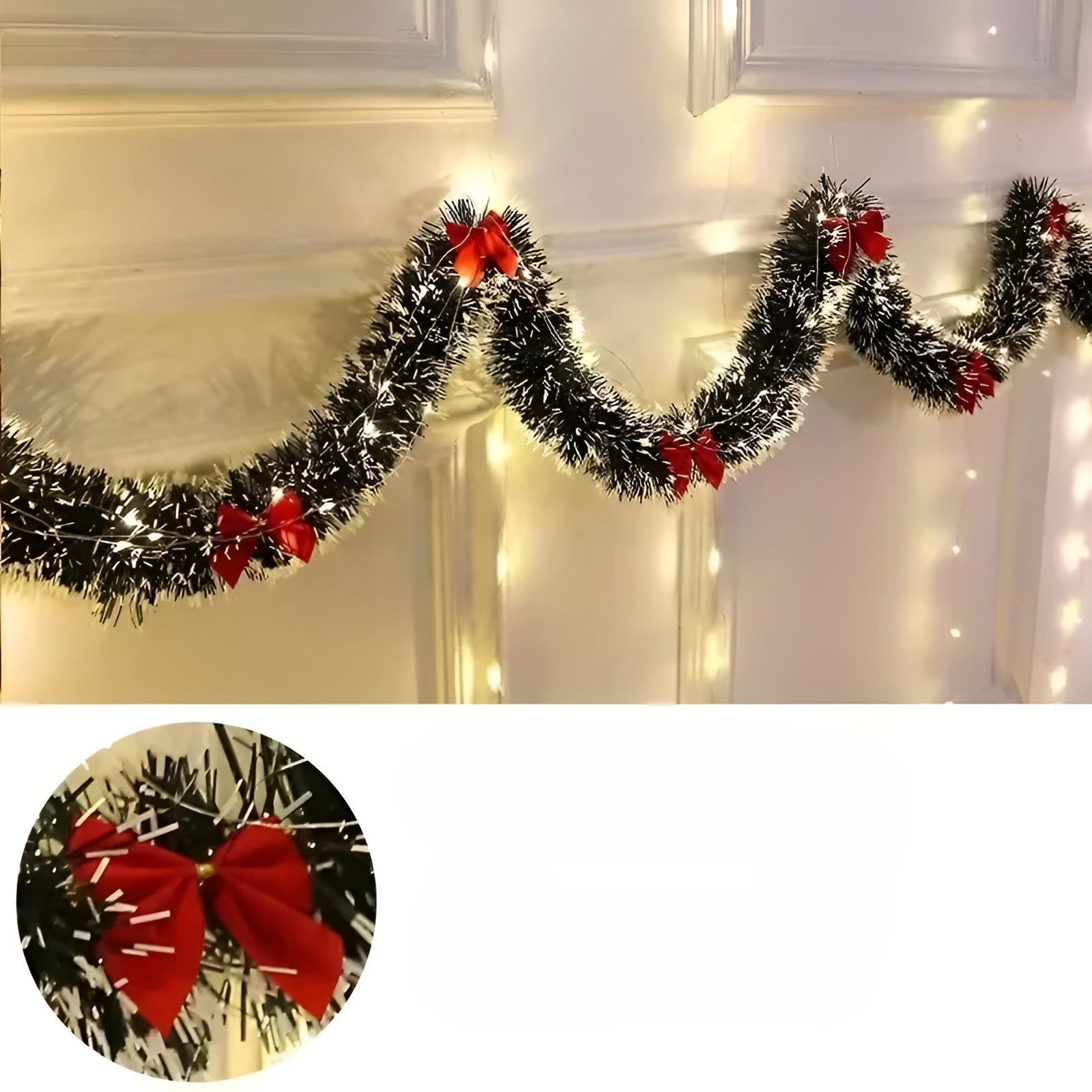 2-pakning LED-lysgirlander – Varmt Lys og Batteridrevet | Stemningsfull Julebelysning