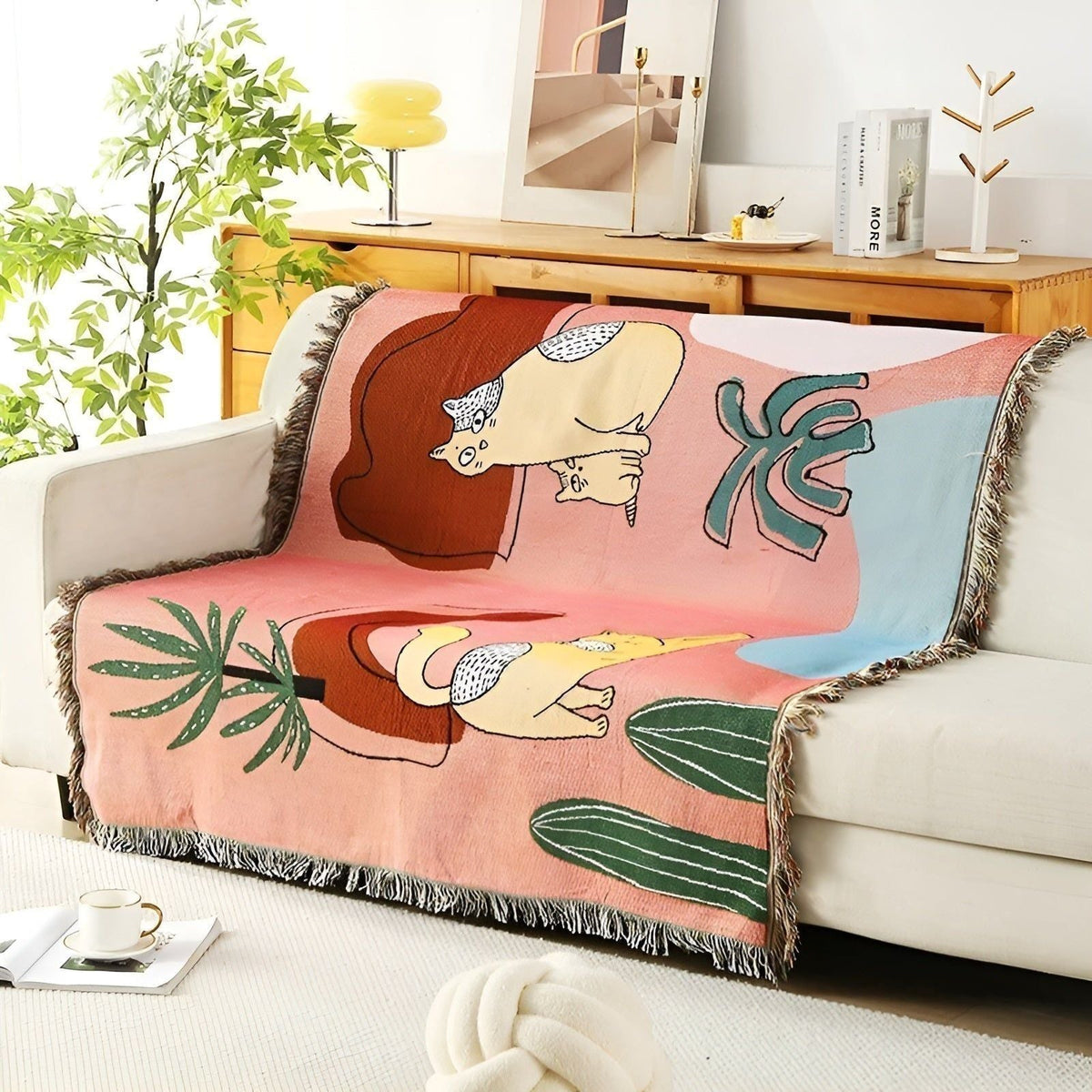 LeopardLuxe Pledd – Allsidig Leopardpledd med Dusker