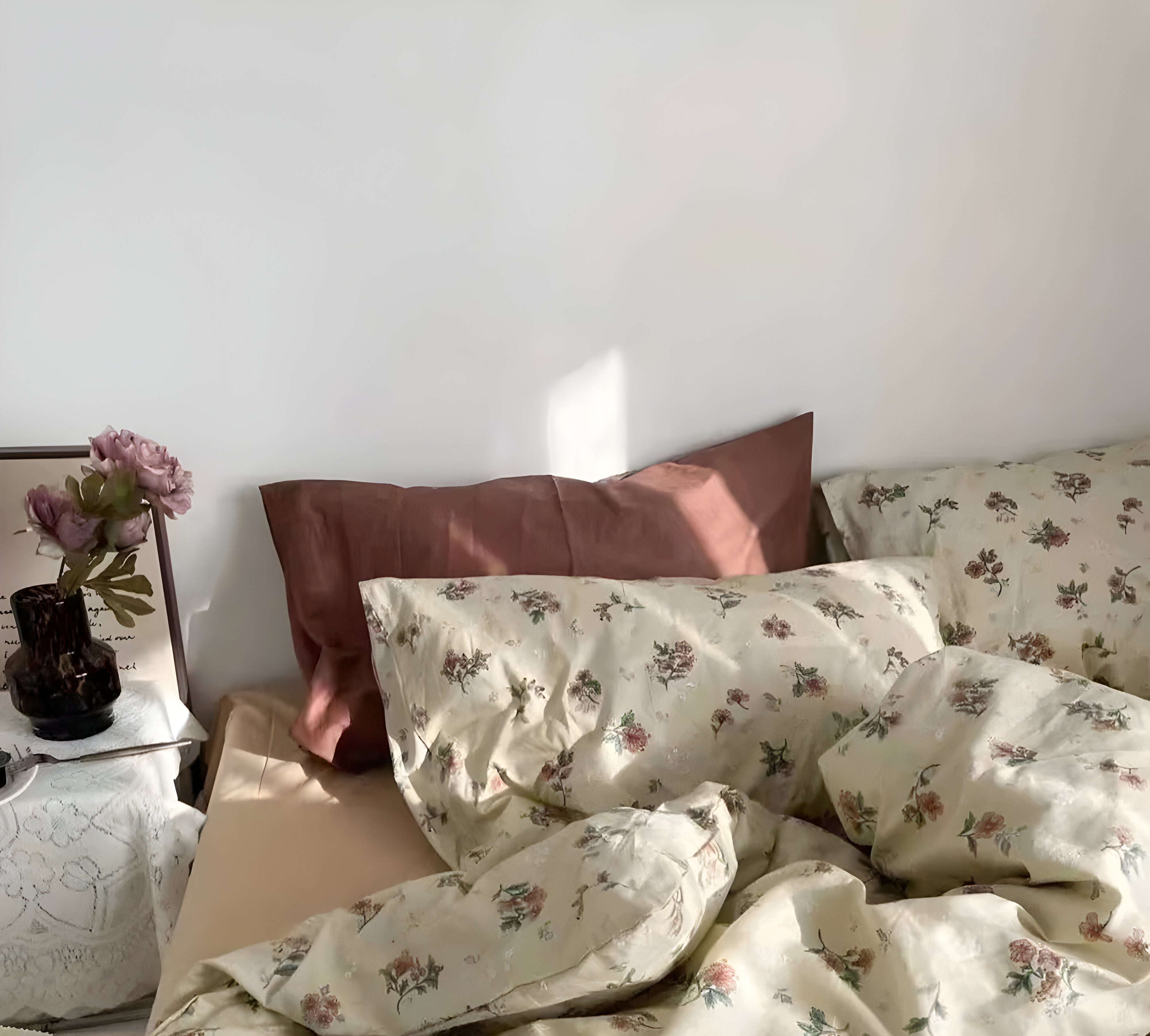 Rosenik - Vintage Blomstrete Sengetøysett
