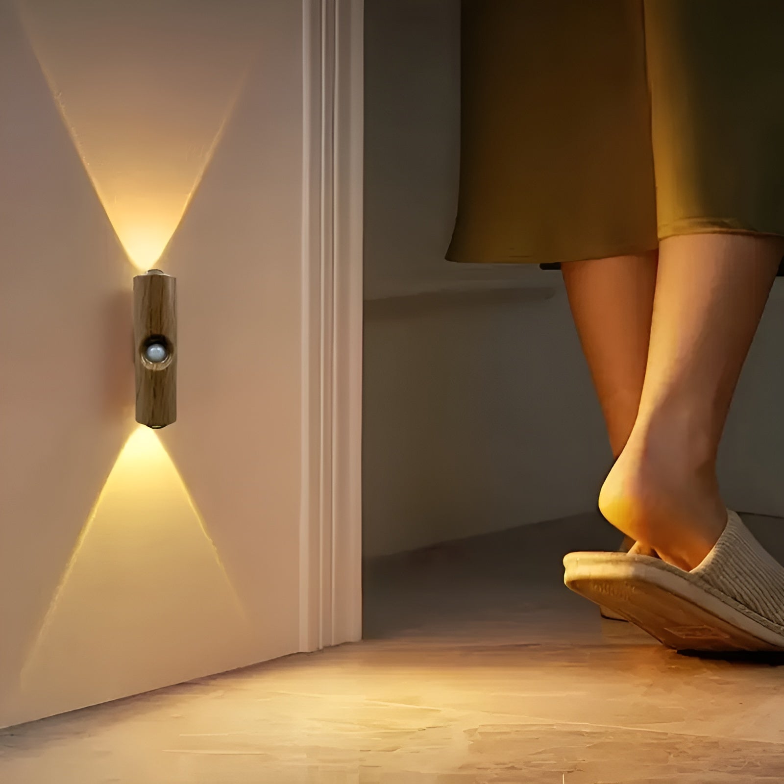 Led-nattlys Med Bevegelsessensor (6-pk) – Dimmbar & Rgb | Usb-lading, 3 Lysfarger, Perfekt For Gang, Trapp Og Stue